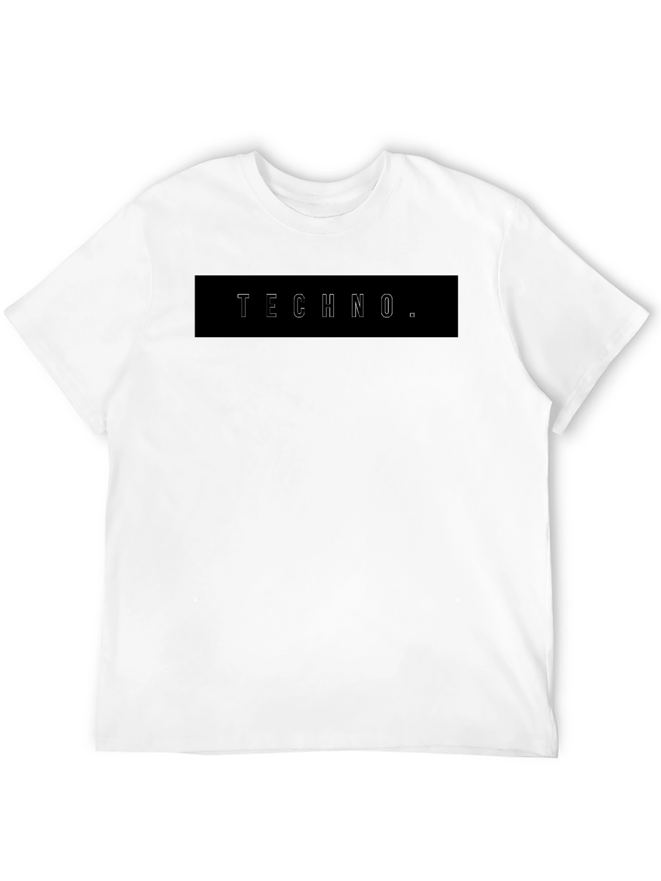 Techno T-Shirt - Stylish Black Graphic Tee