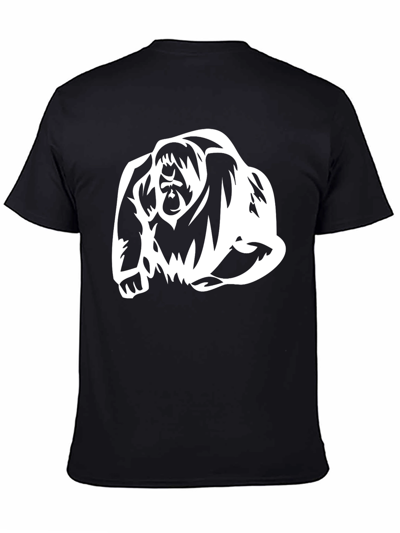 Cool Orangutan Graphic Tee - Black Cotton T-Shirt