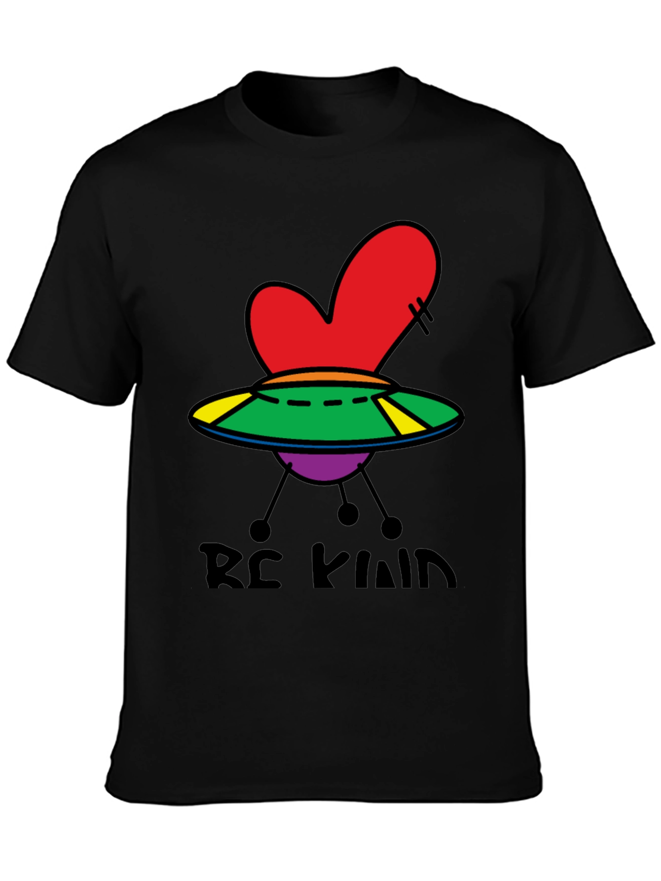 Be Kind UFO Heart Graphic Tee