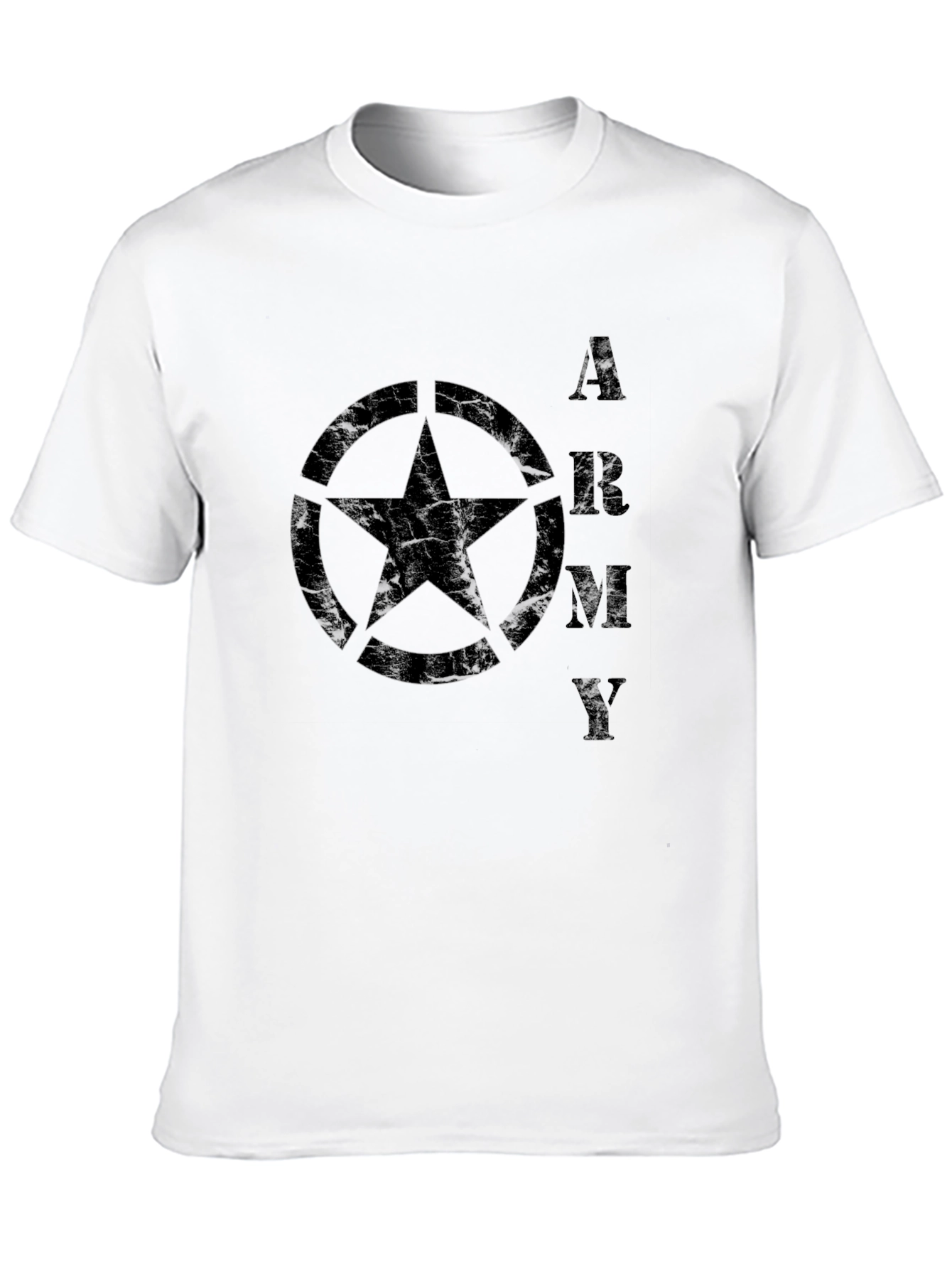 Army Star Graphic T-Shirt - Military Style Tee
