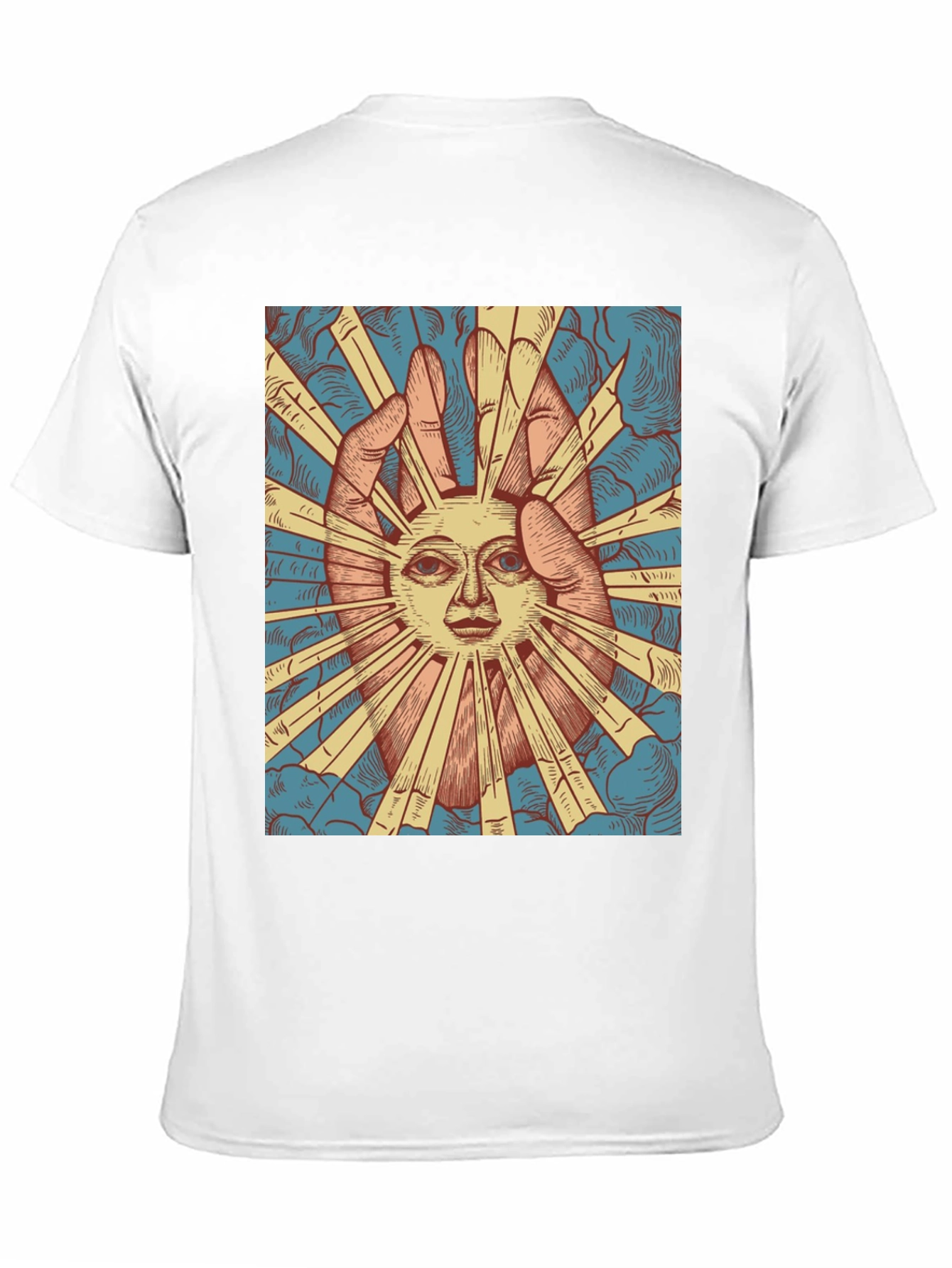 Sun Face Graphic Tee - Black