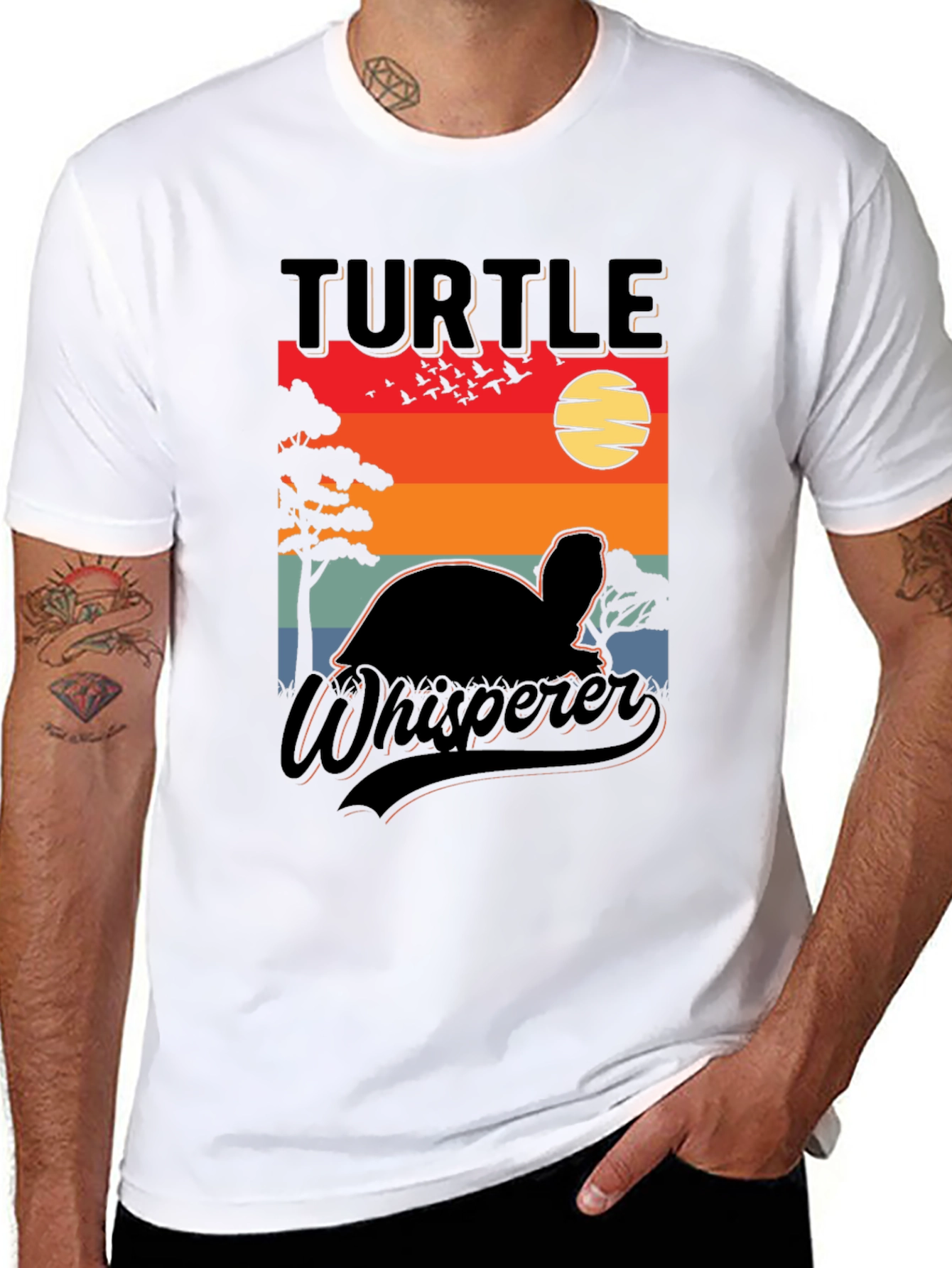 Turtle Whisperer Sunset Graphic Tee