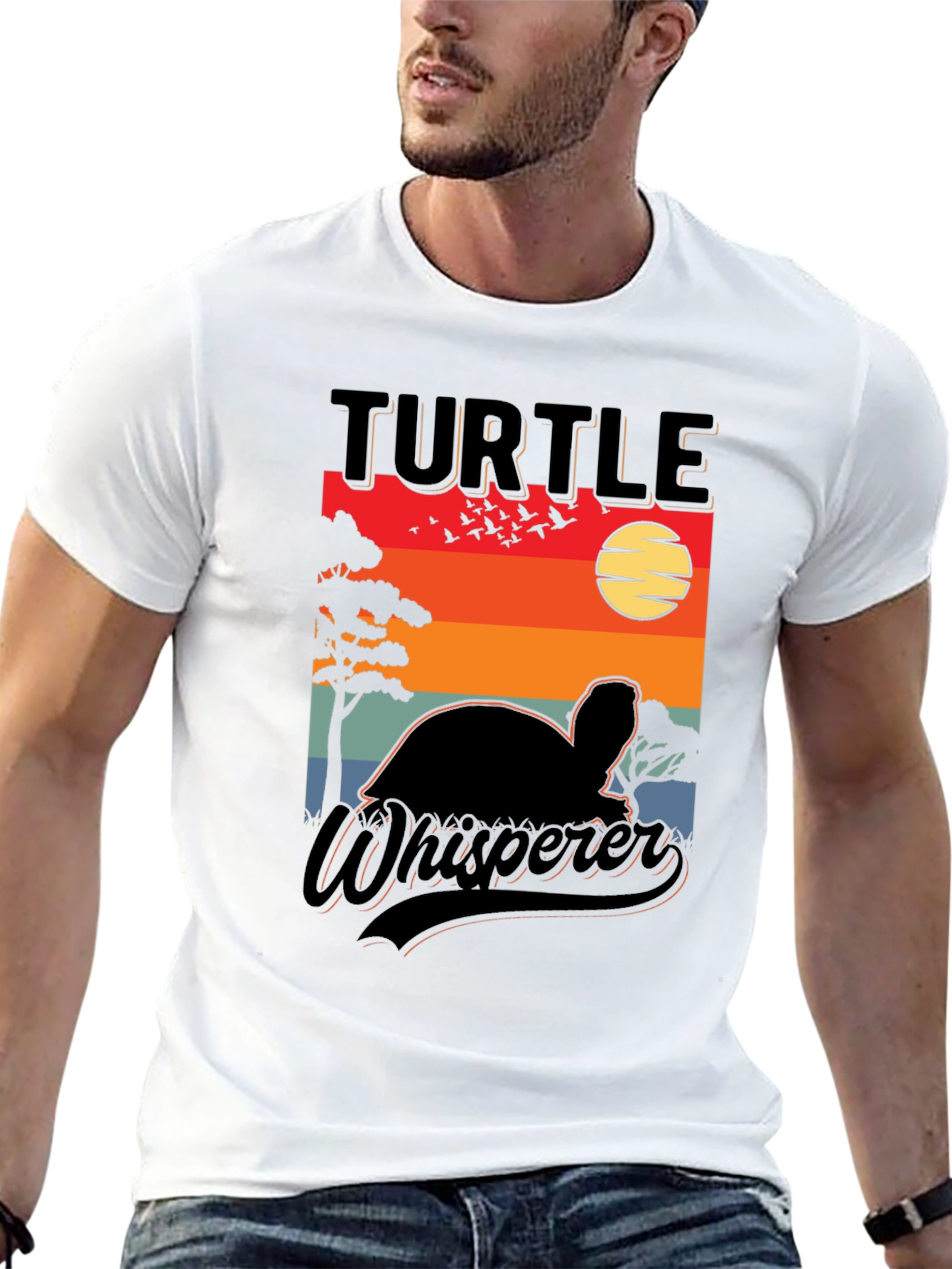 Turtle Whisperer Sunset Graphic Tee