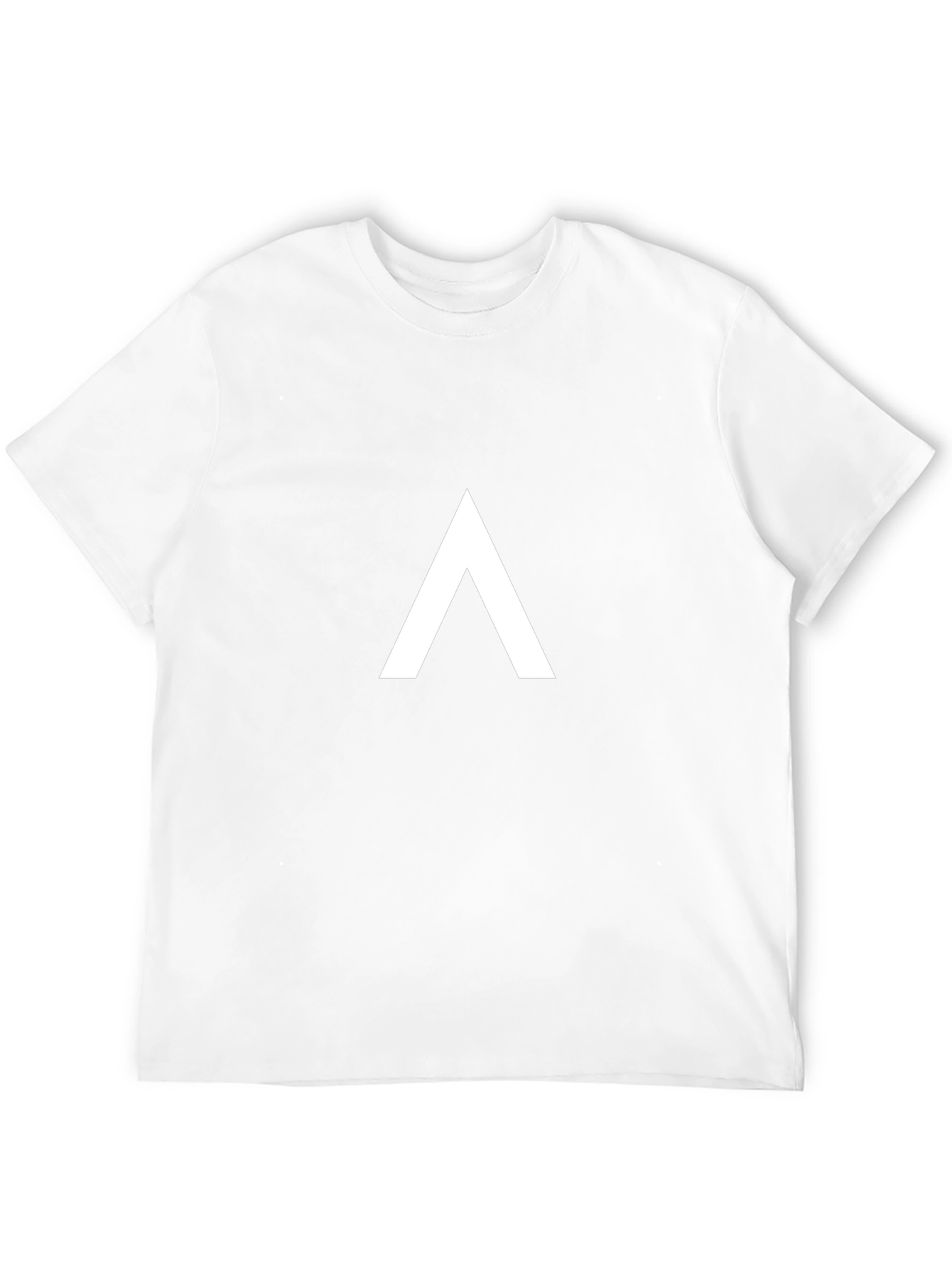 Minimalist Black T-Shirt with White Arrow Design