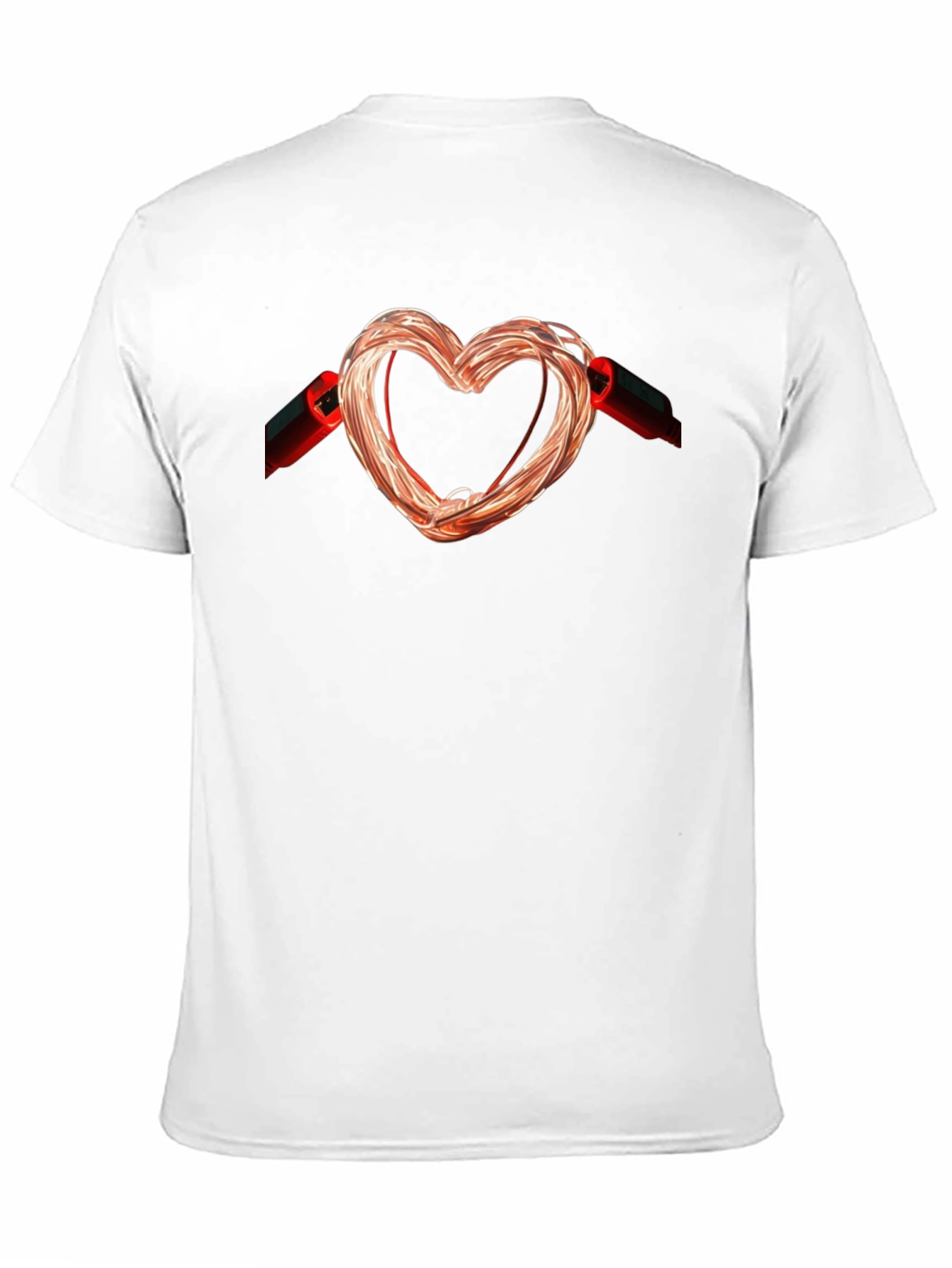 Heart Shaped Wire T-Shirt - Express Your Love