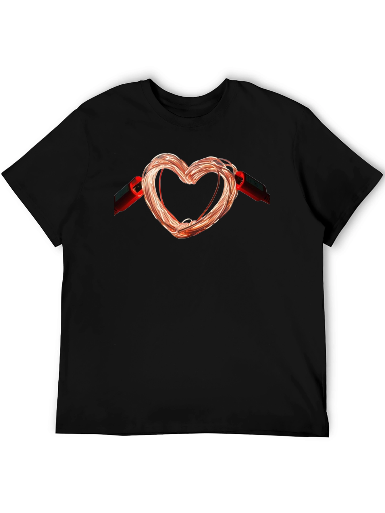 Heart Shaped Wire T-Shirt - Express Your Love