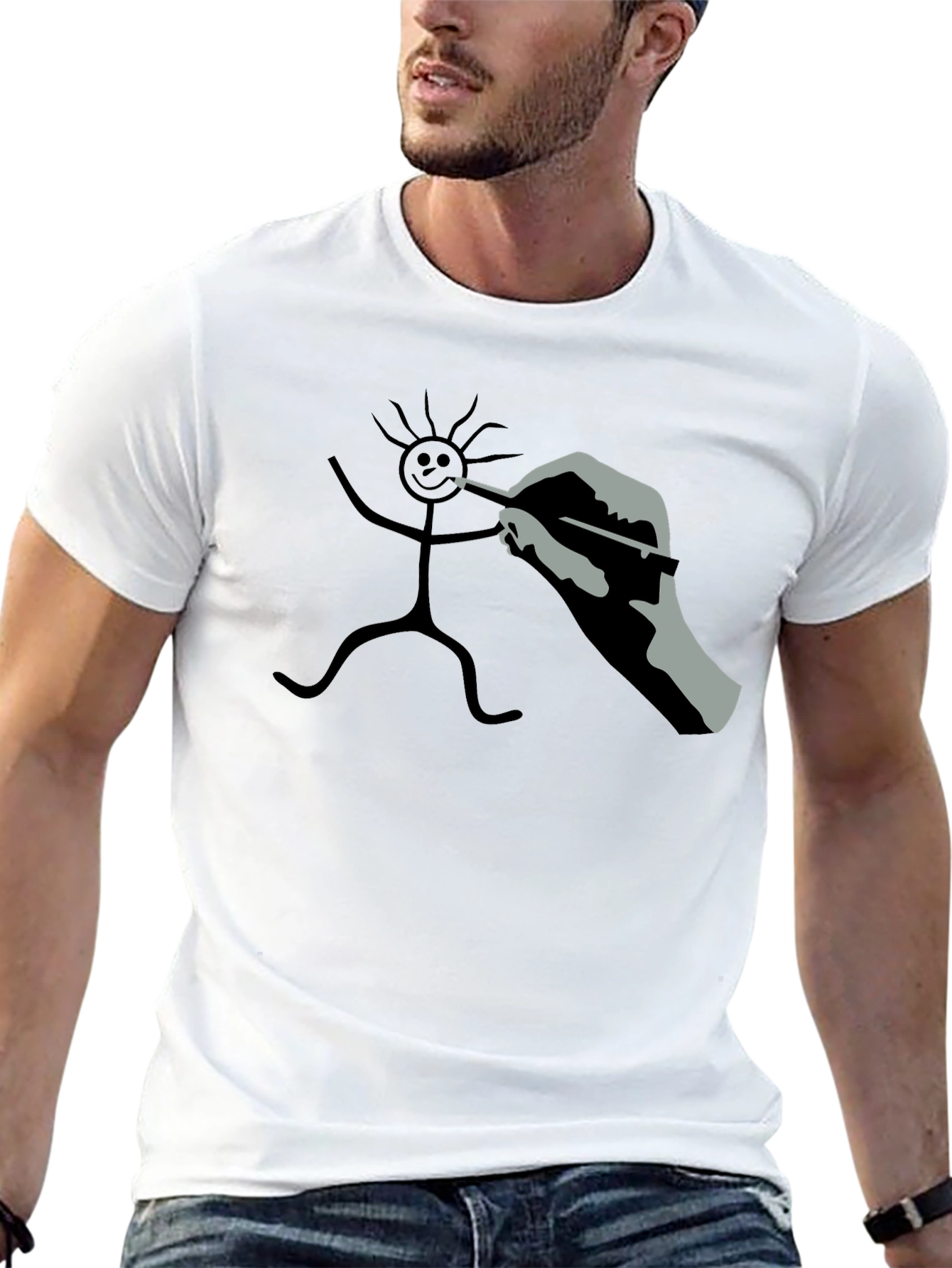 Drawing Stick Figure T-Shirt