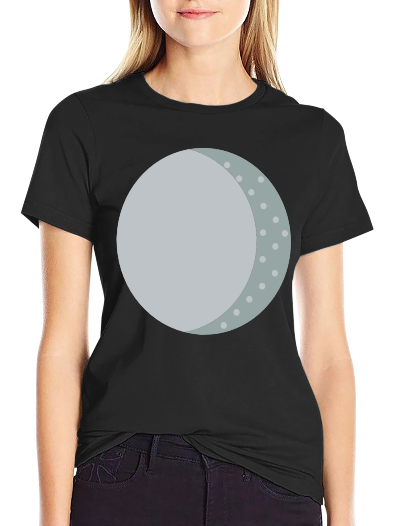Lunar Phase Graphic Tee - Unique Moon Design