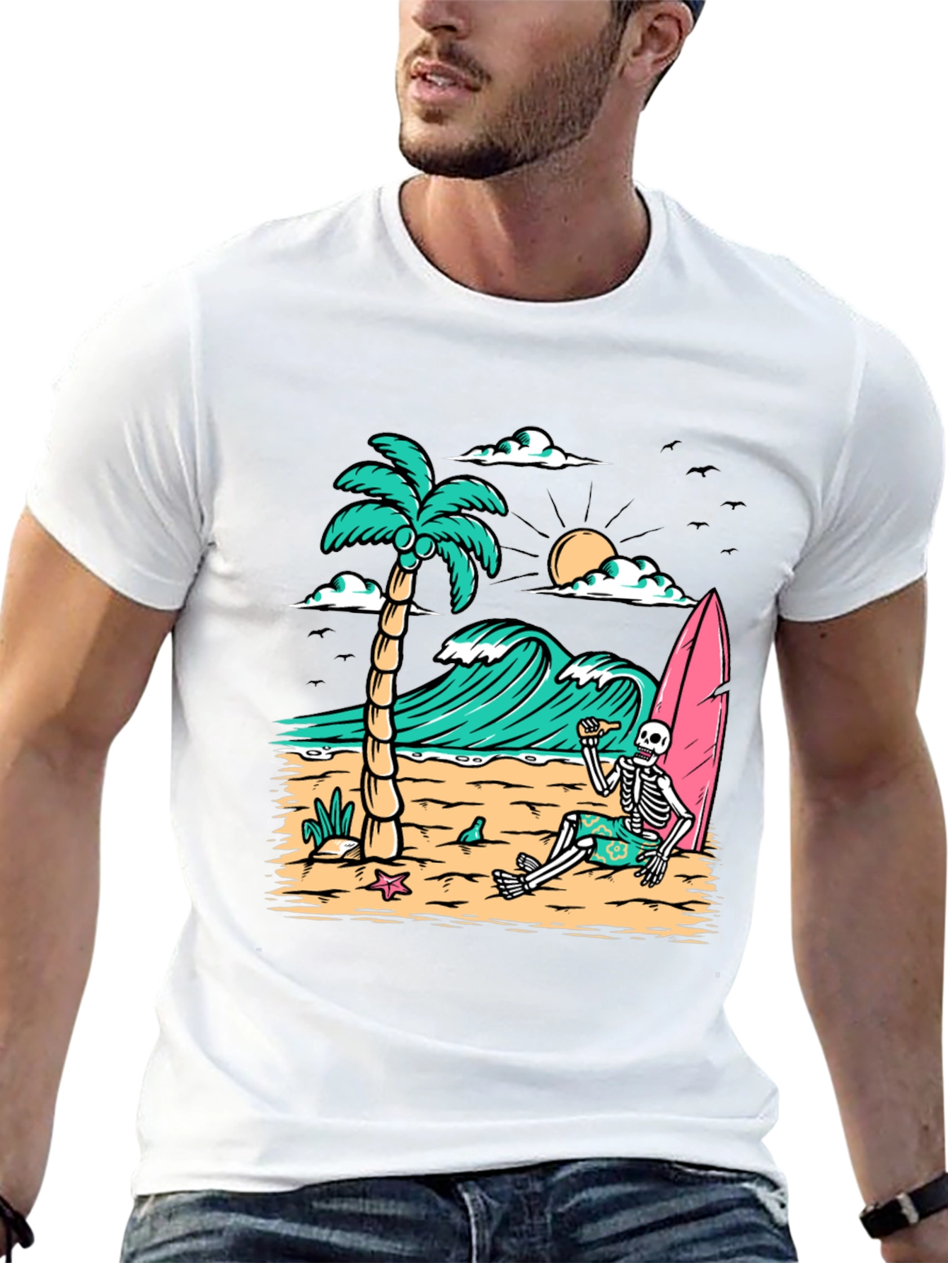 Relaxed Skeleton Beach T-Shirt