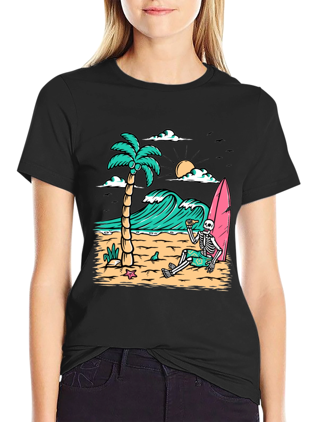 Relaxed Skeleton Beach T-Shirt