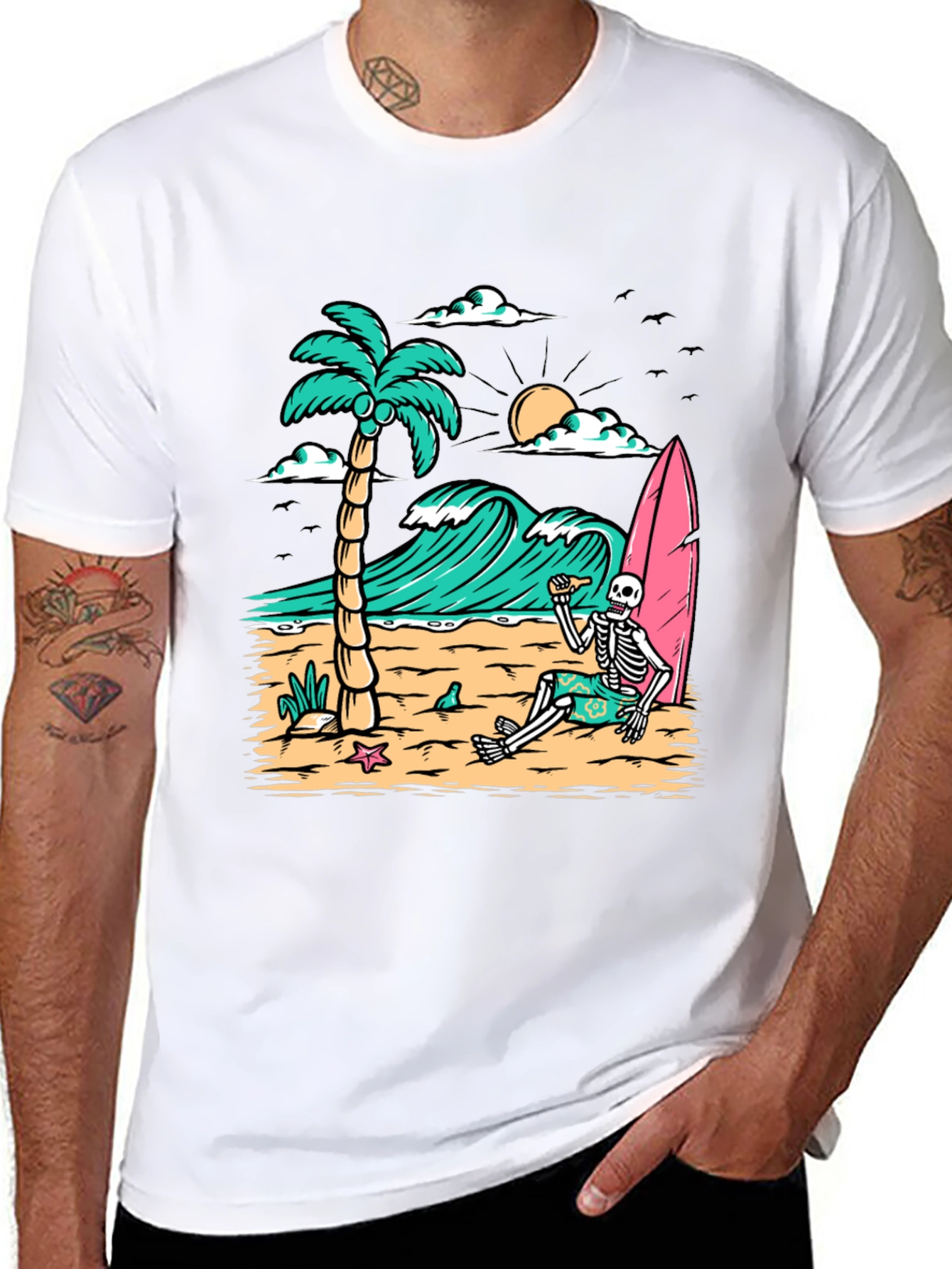Relaxed Skeleton Beach T-Shirt