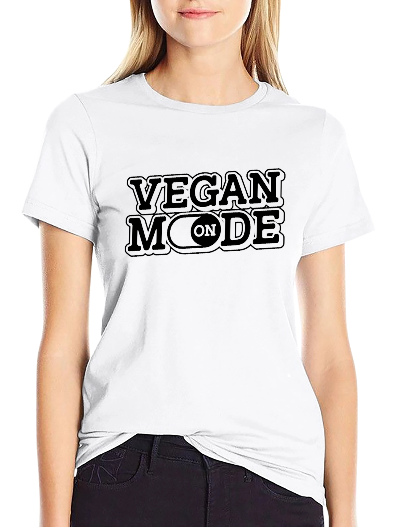 Vegan Mode On T-Shirt - Eco-Friendly Cotton Tee