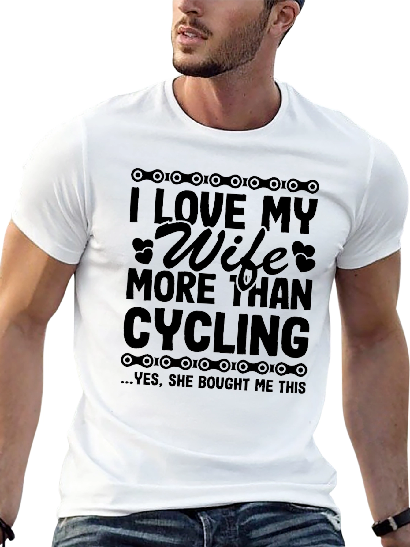 I Love My Wife More Than Cycling T-Shirt