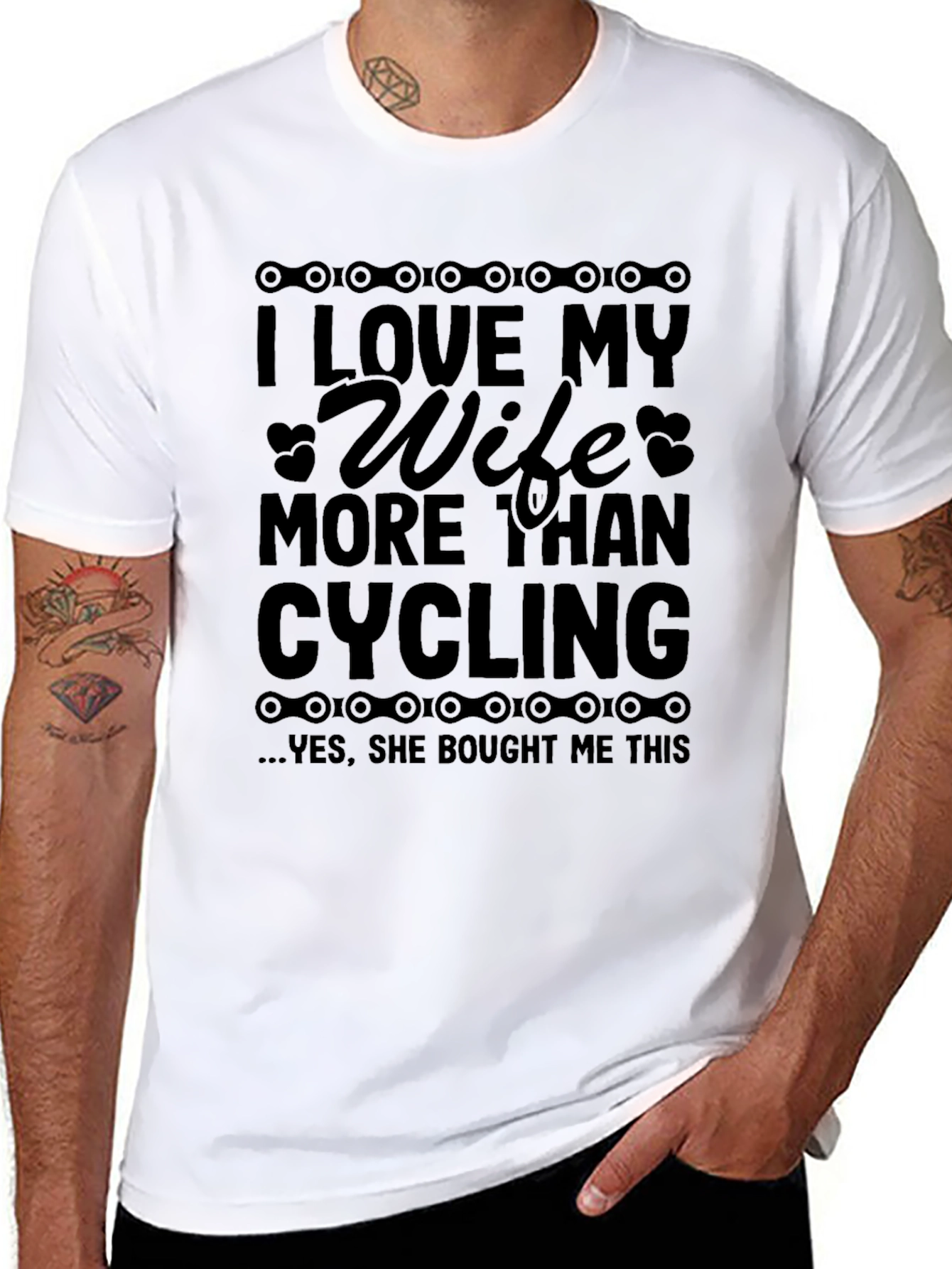 I Love My Wife More Than Cycling T-Shirt