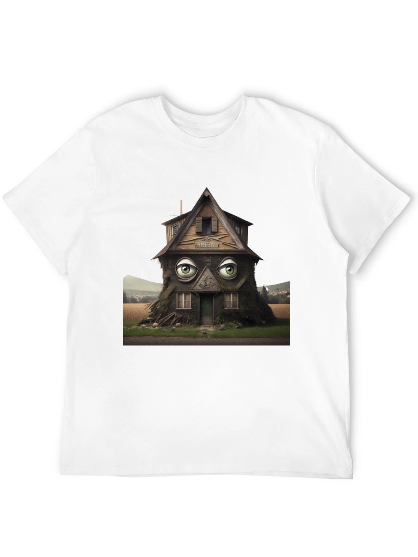 Surreal House Eye T-Shirt - Unique Design