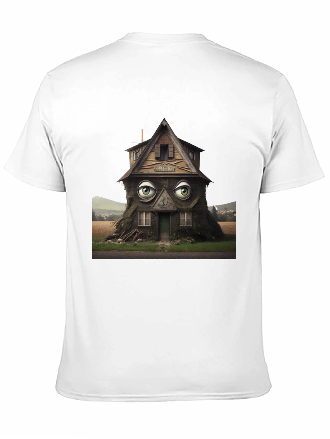Surreal House Eye T-Shirt - Unique Design