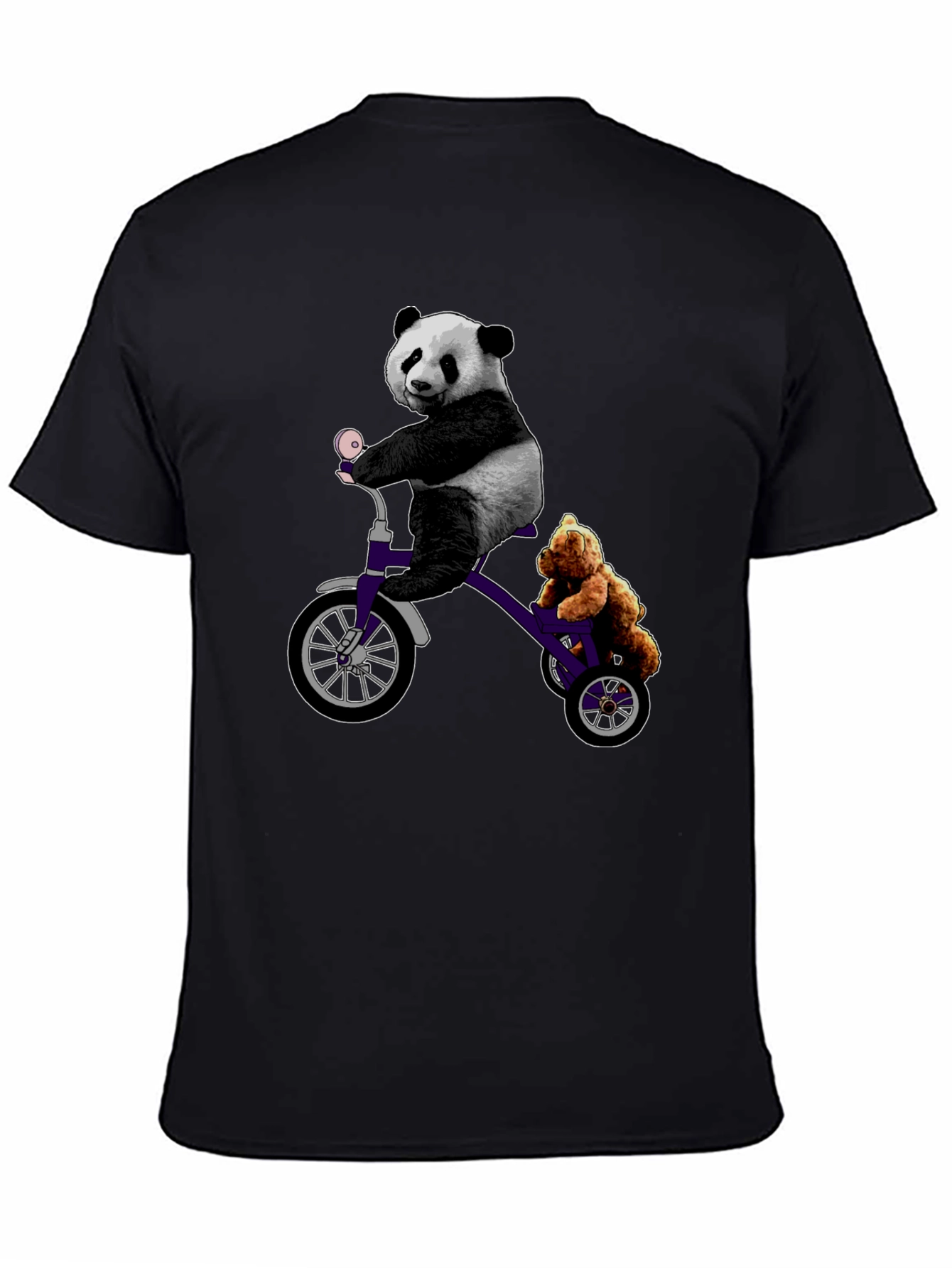 Panda & Teddy Bear Tricycle T-Shirt