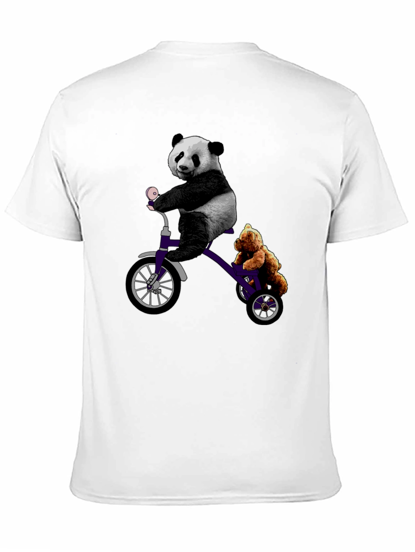 Panda & Teddy Bear Tricycle T-Shirt