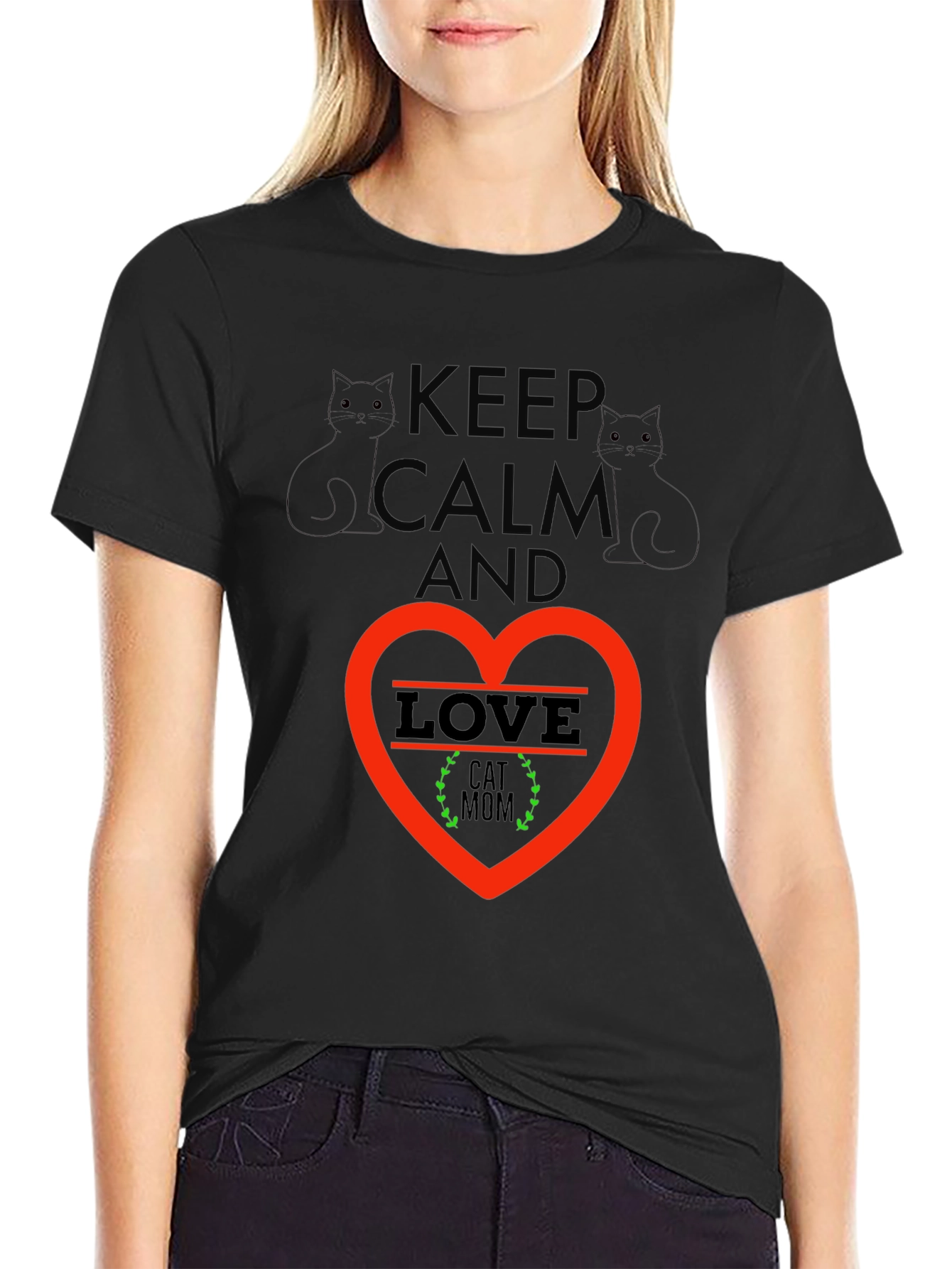 Keep Calm Cat Mom T-Shirt