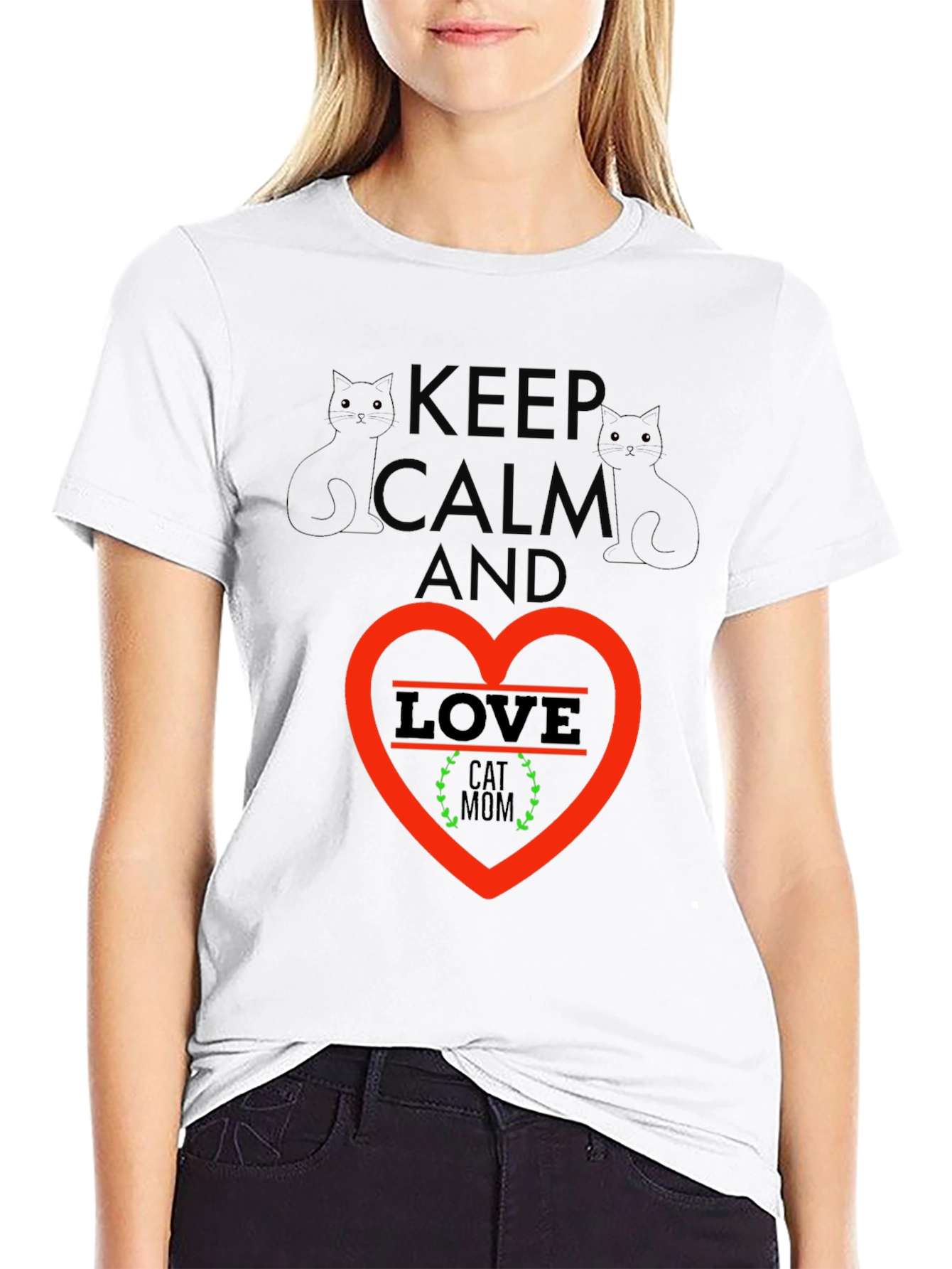 Keep Calm Cat Mom T-Shirt