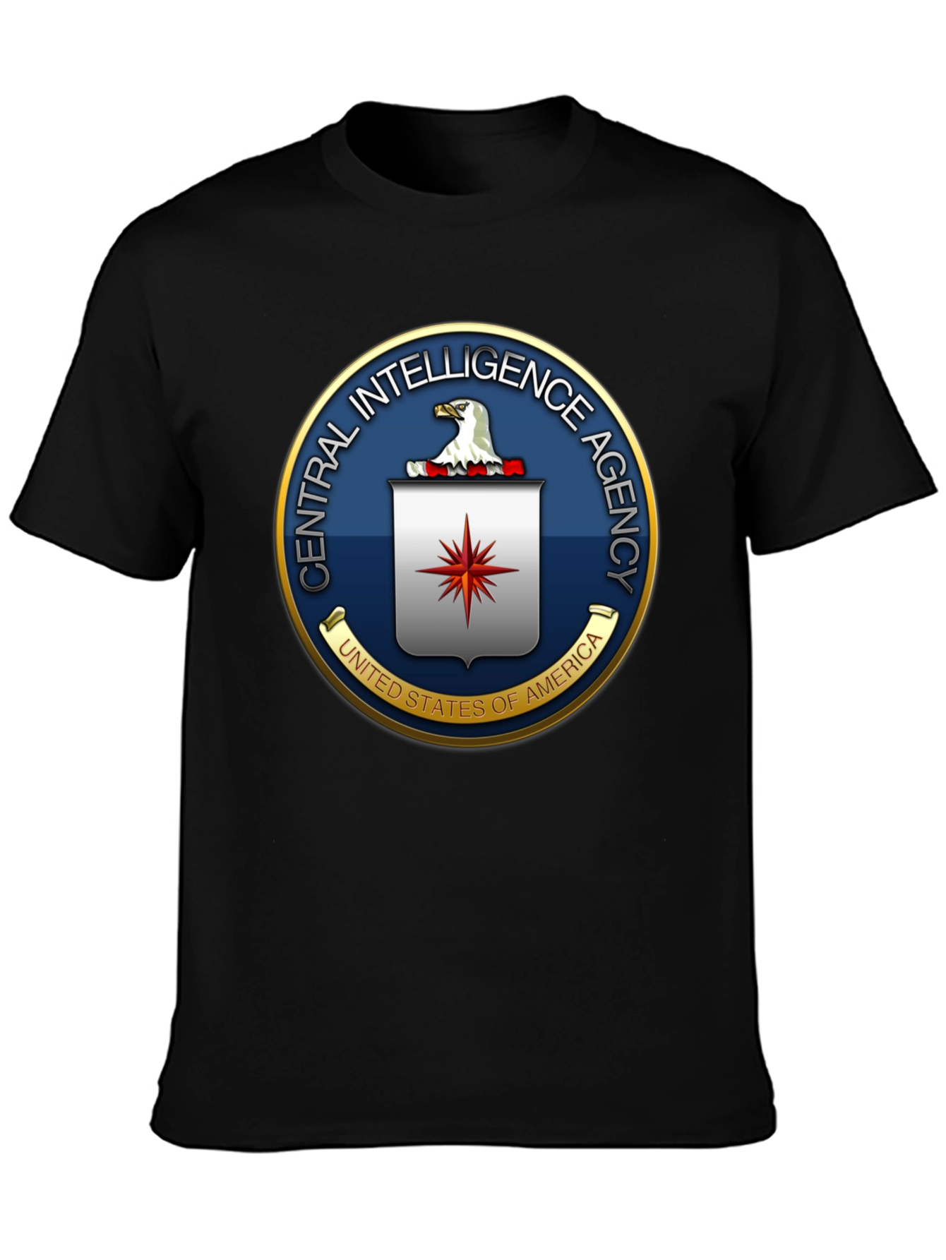 CIA Logo Graphic T-Shirt - Black