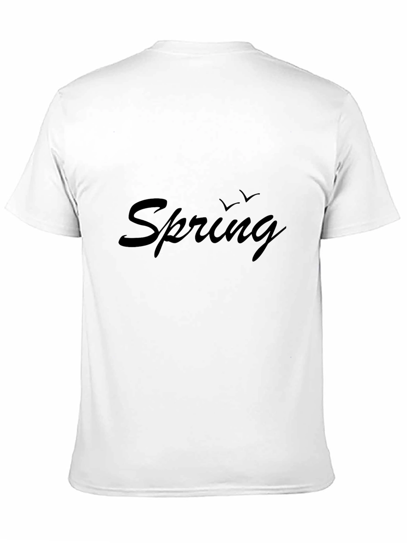 Spring Tee: Black Graphic T-Shirt