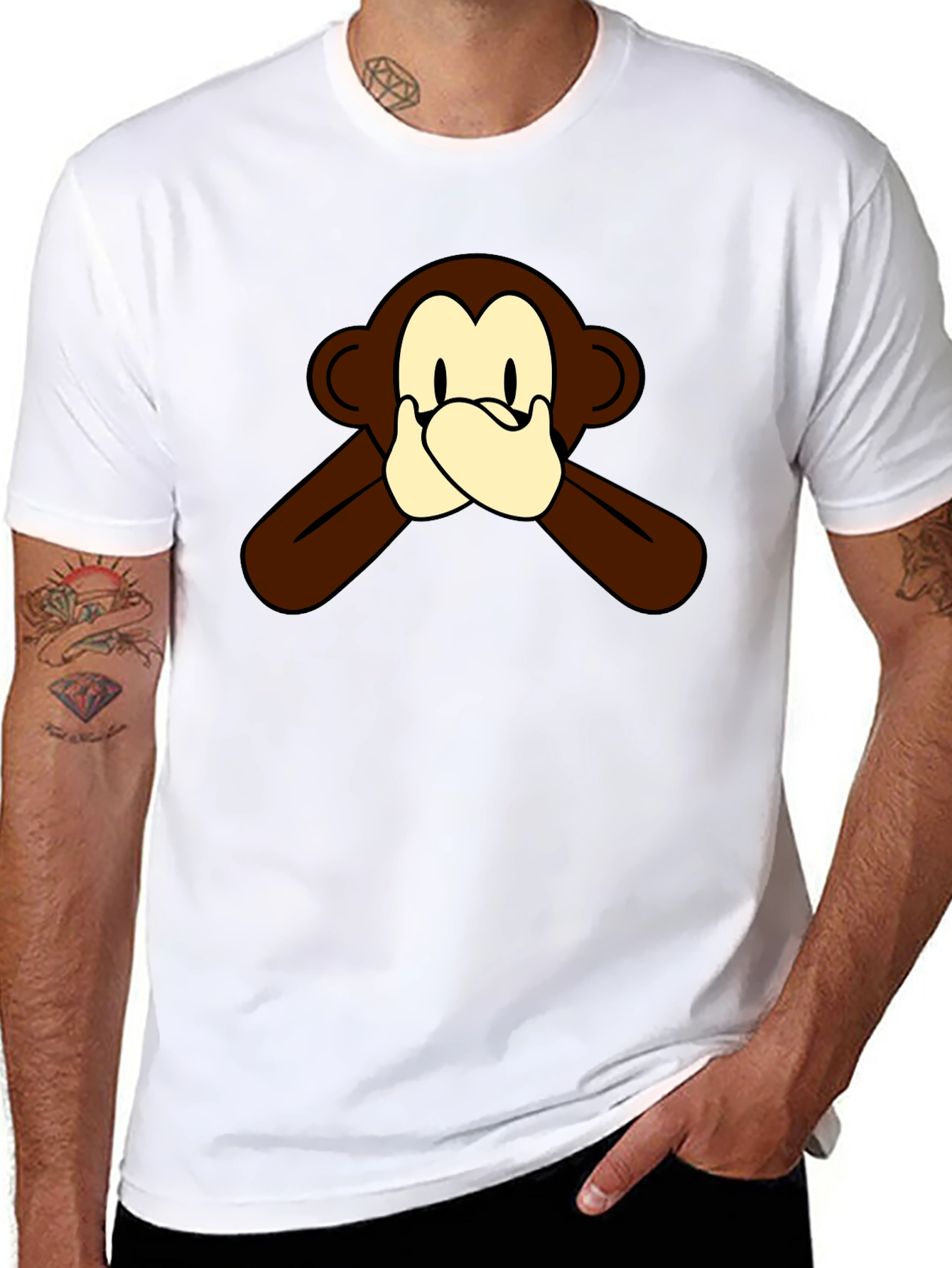 Hear No Evil Monkey Graphic Tee