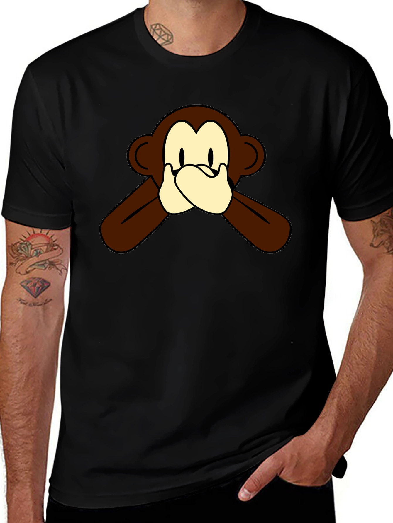 Hear No Evil Monkey Graphic Tee
