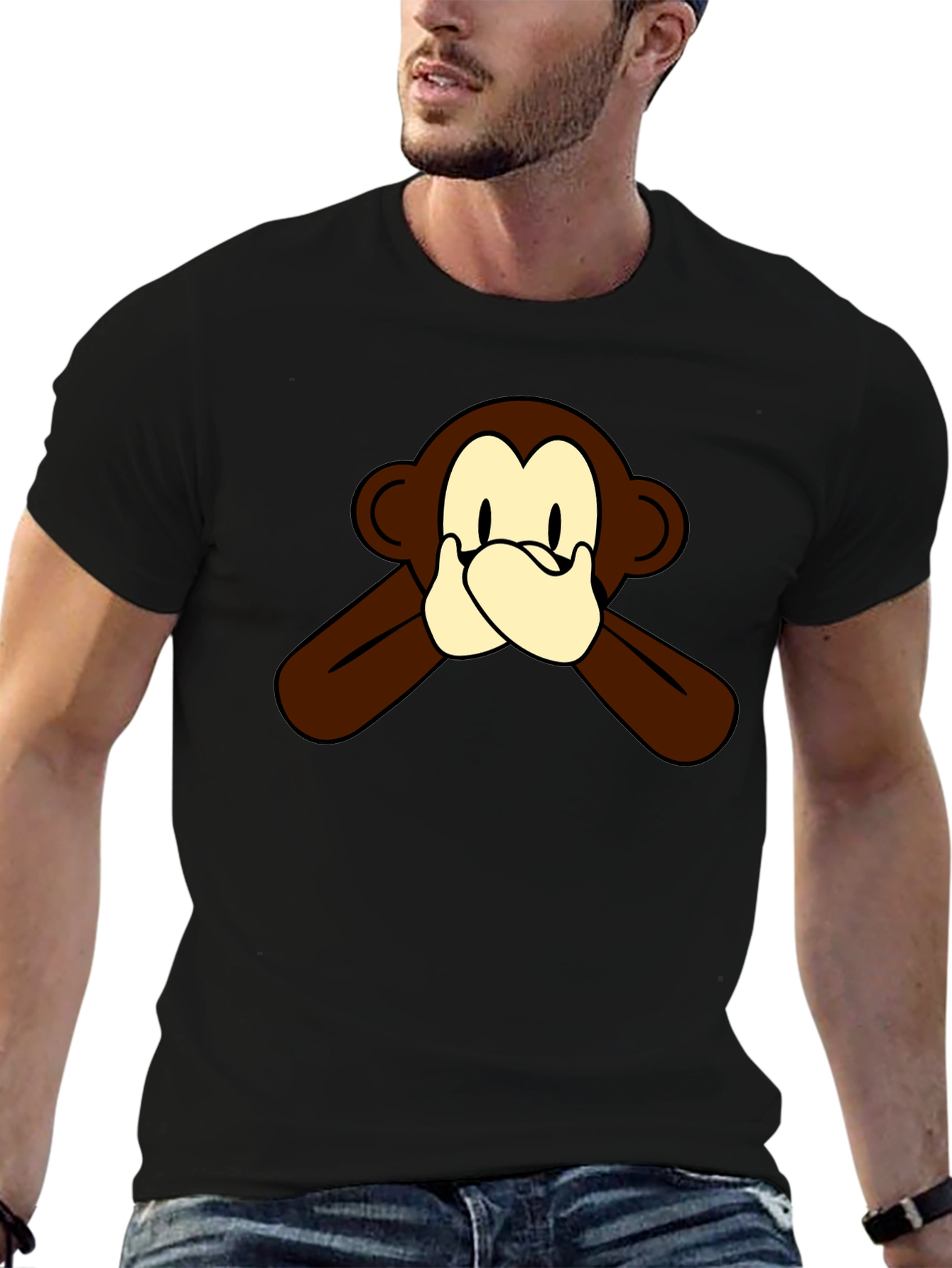 Hear No Evil Monkey Graphic Tee