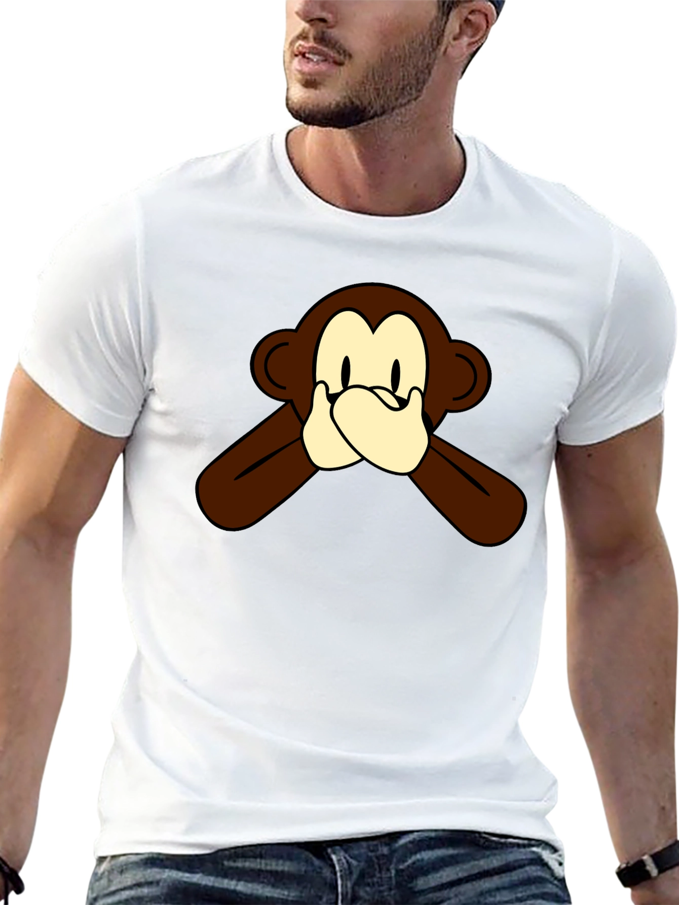 Hear No Evil Monkey Graphic Tee