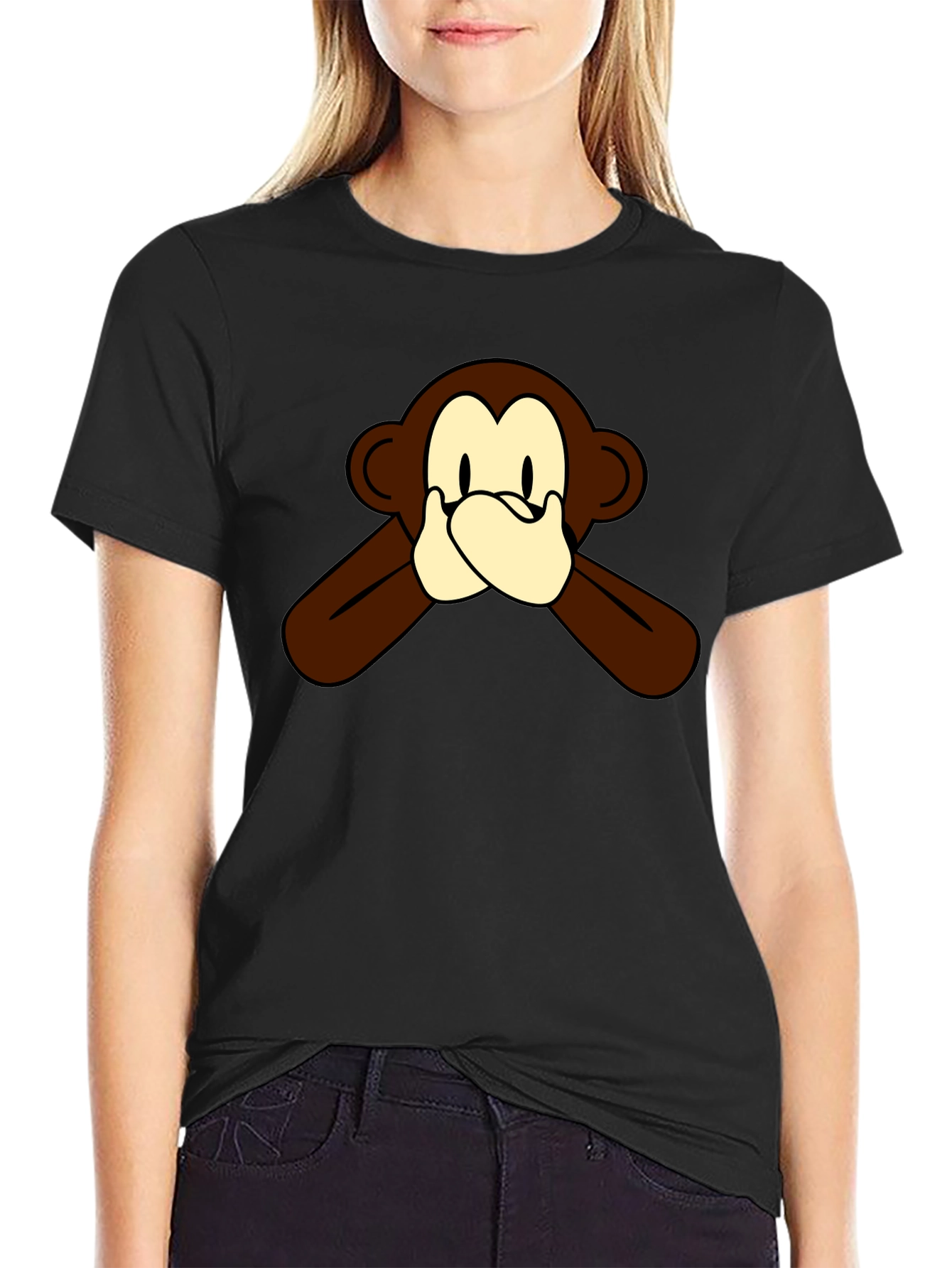 Hear No Evil Monkey Graphic Tee