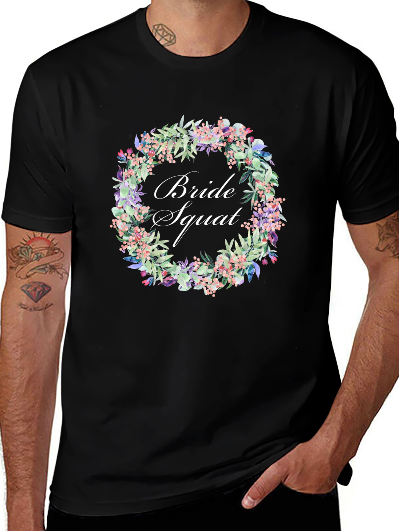 Bride Squad Floral T-Shirt