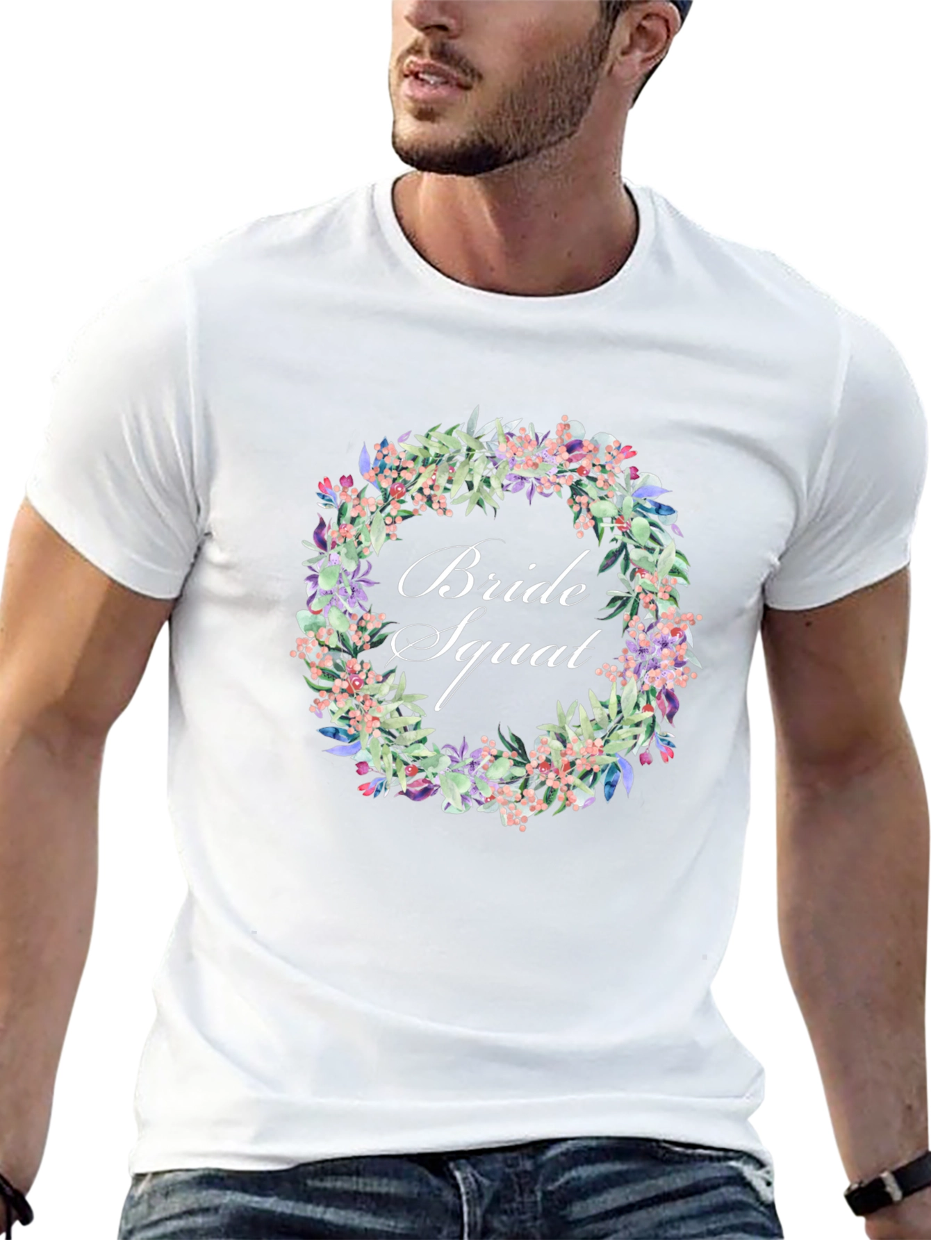 Bride Squad Floral T-Shirt