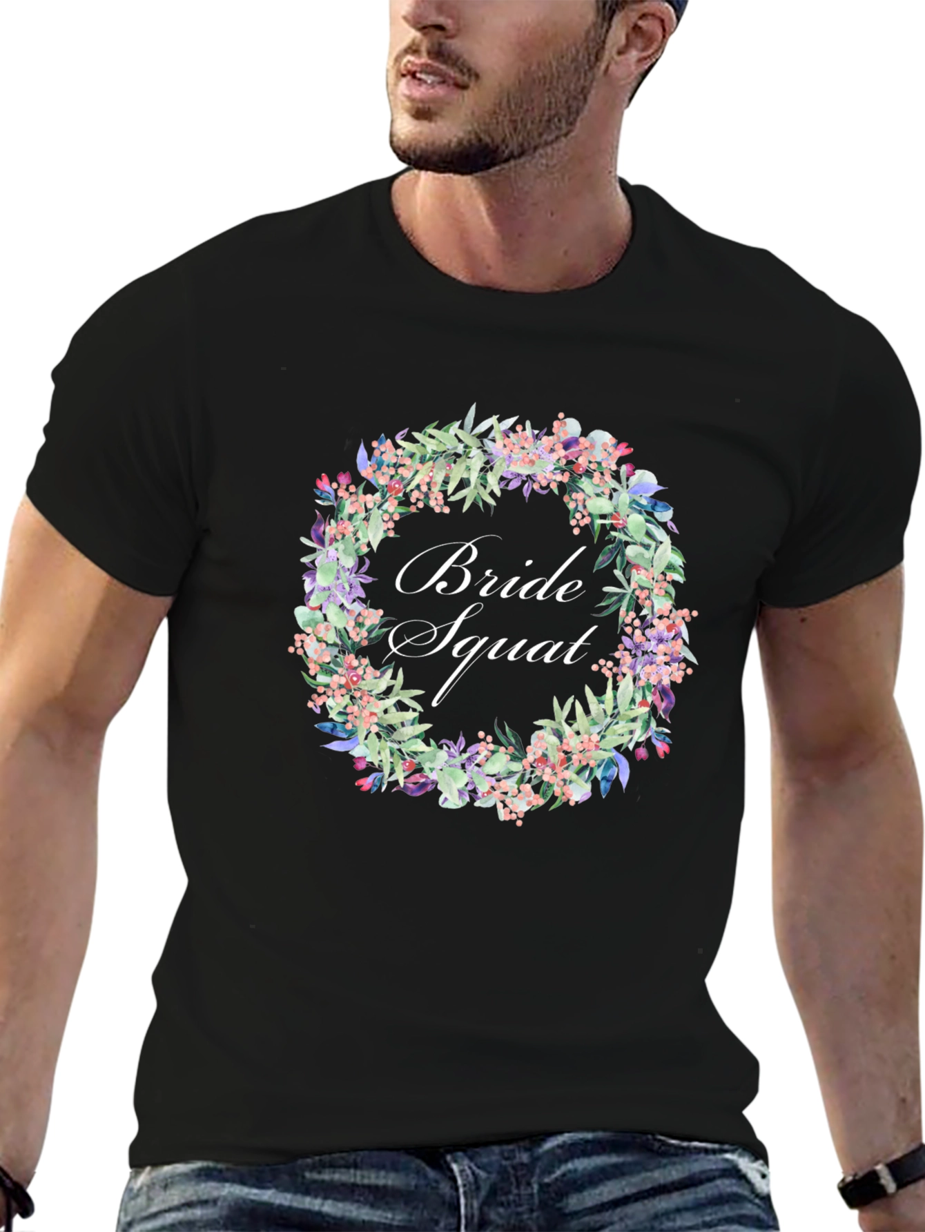 Bride Squad Floral T-Shirt