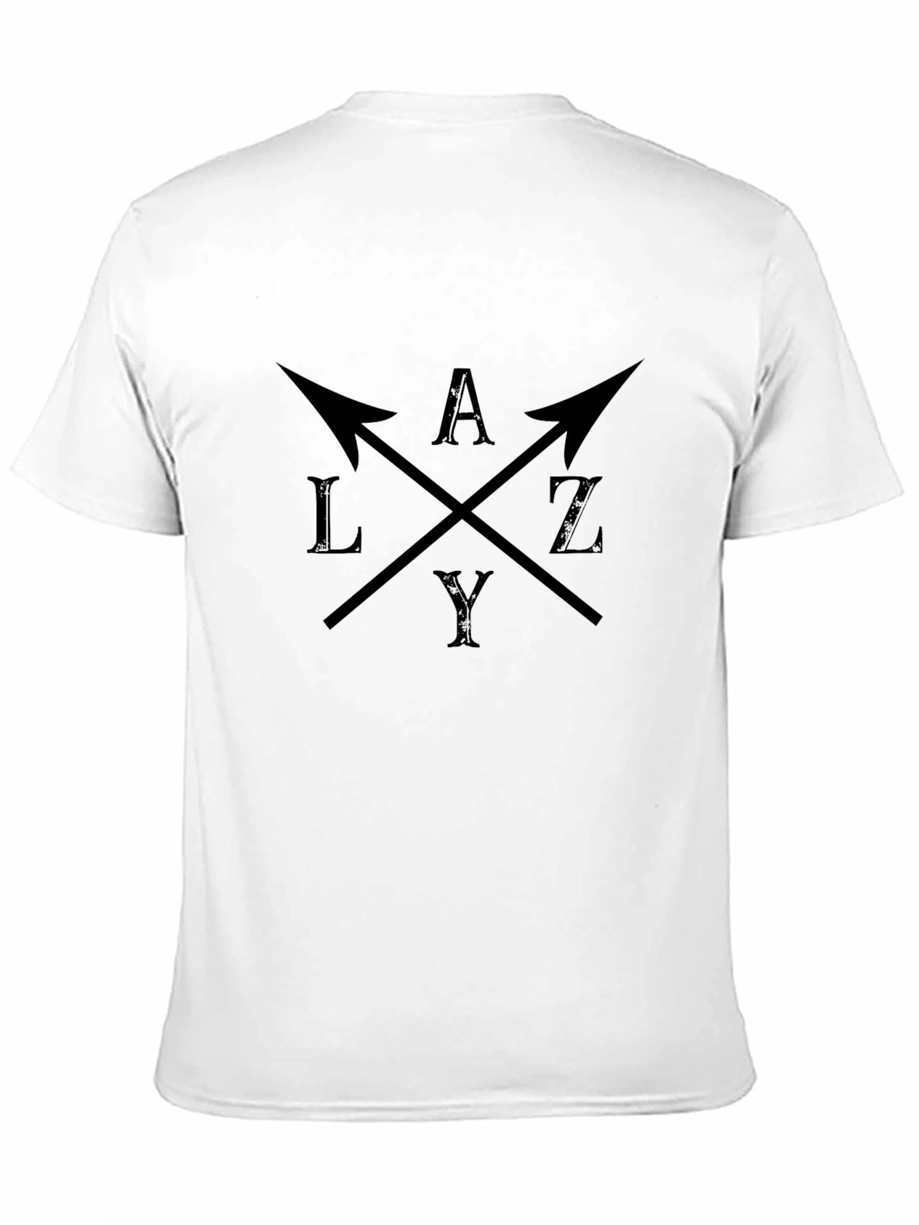 LAZY Arrows Graphic Tee - Casual Short Sleeve