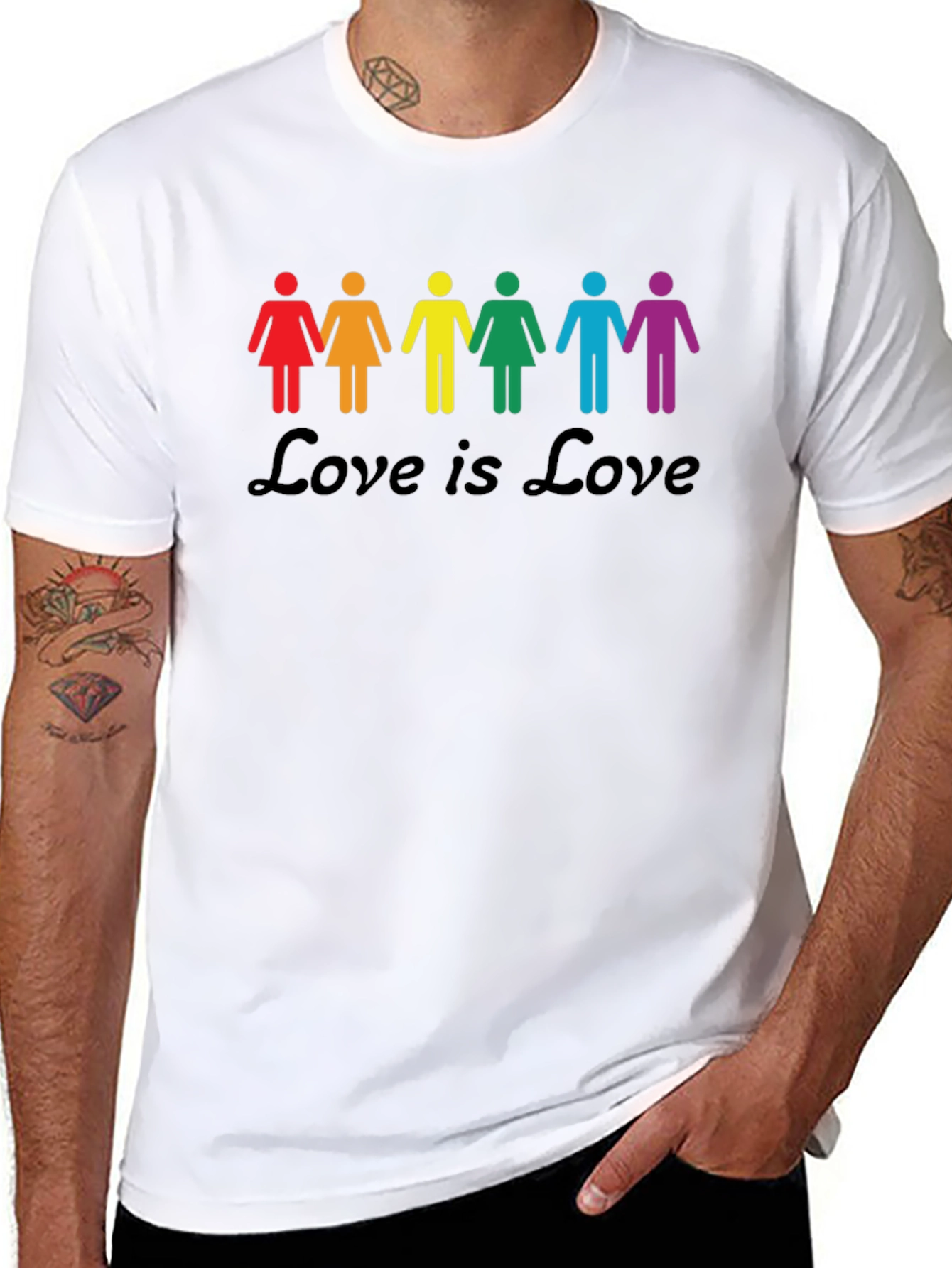 Love is Love LGBT Pride T-Shirt - Black