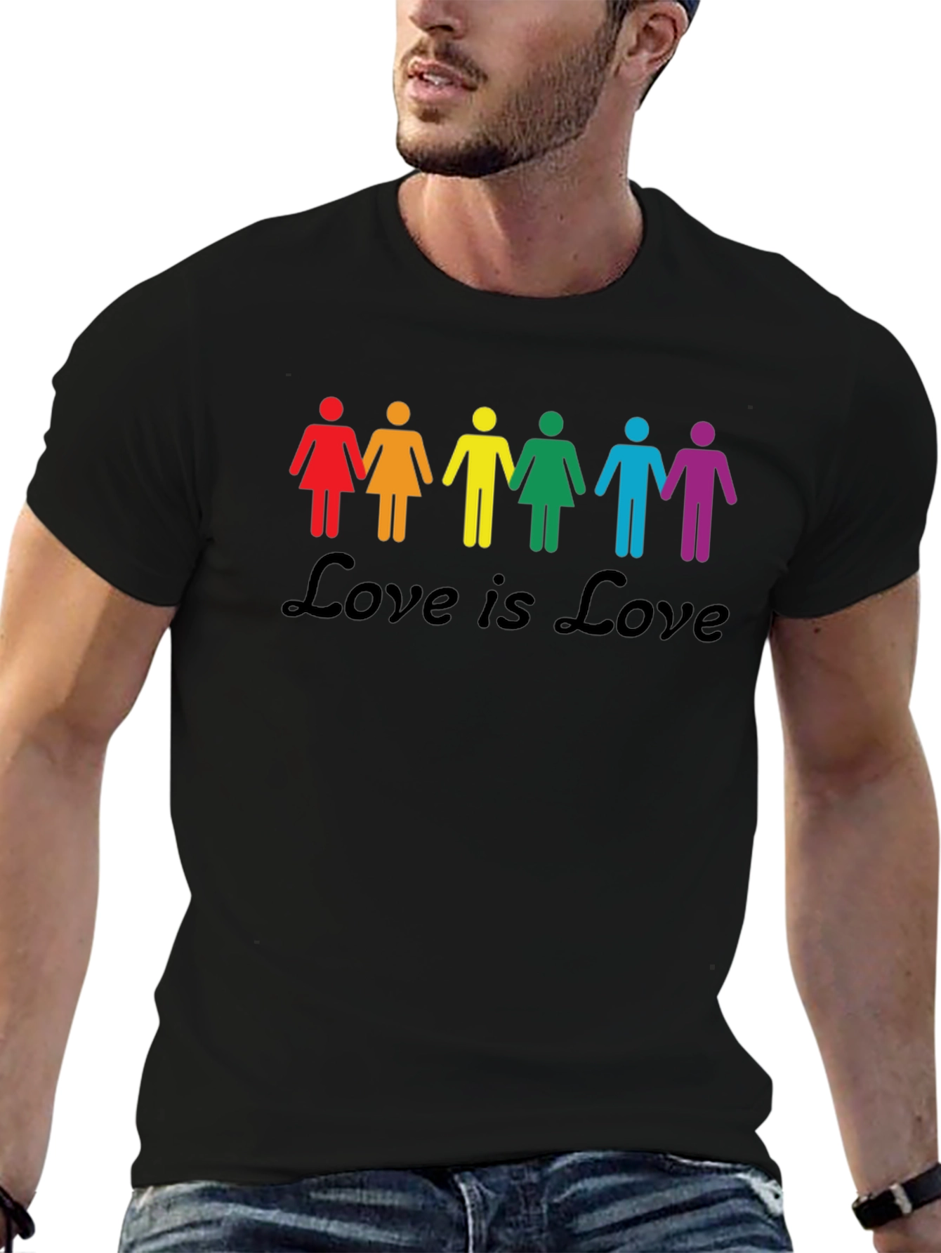 Love is Love LGBT Pride T-Shirt - Black
