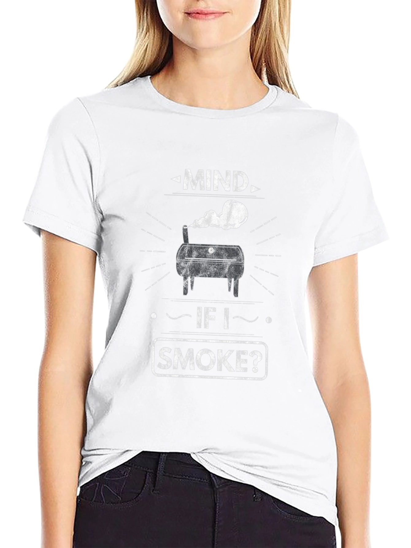 Mind If I Smoke? BBQ Grill Graphic Tee