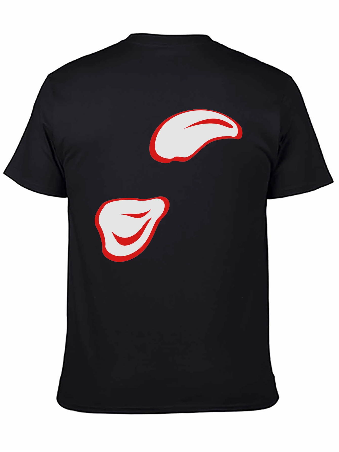 Stylish Black T-Shirt with Abstract Design