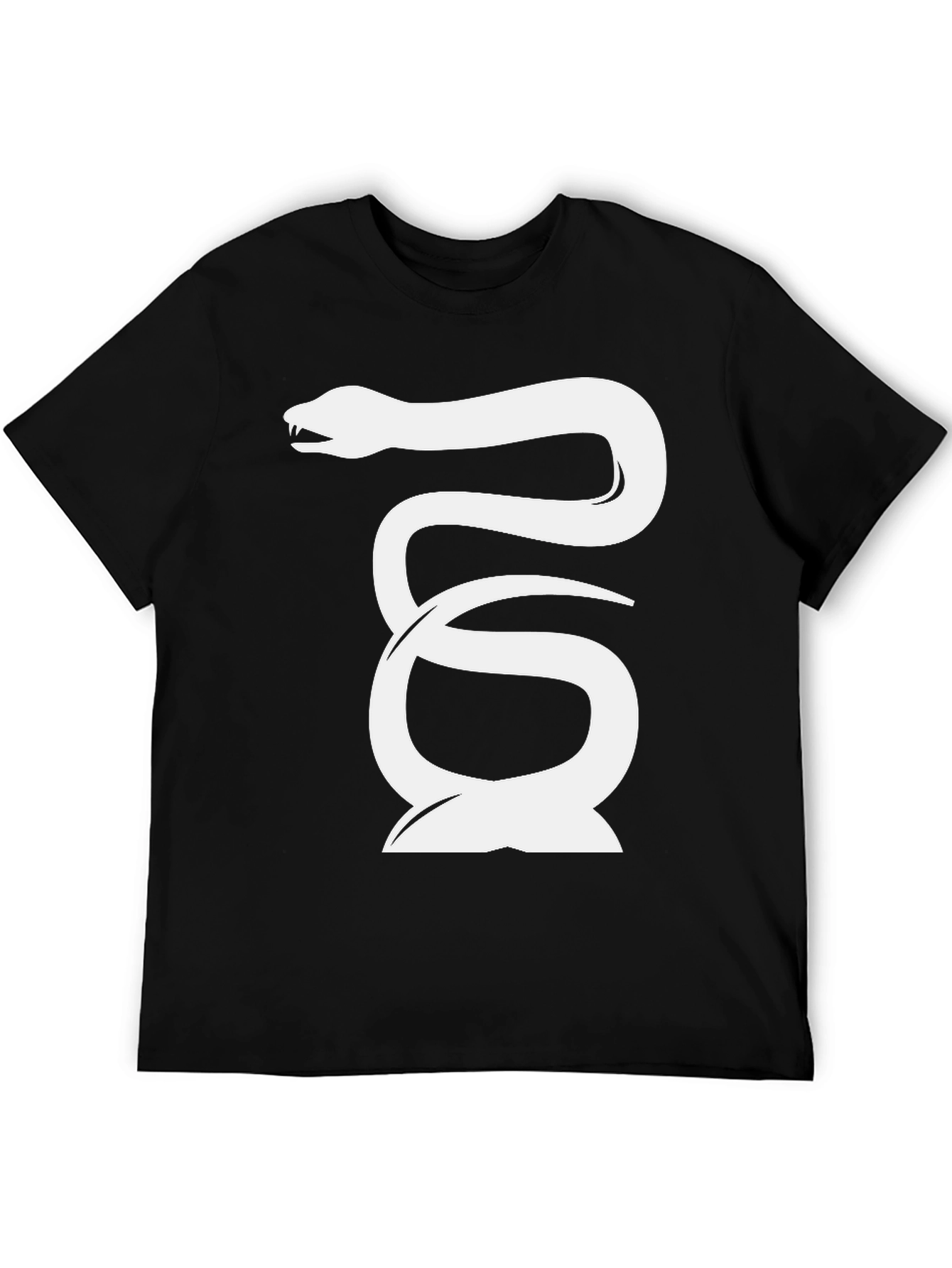 Snake Graphic Tee - Cool & Edgy Black T-Shirt