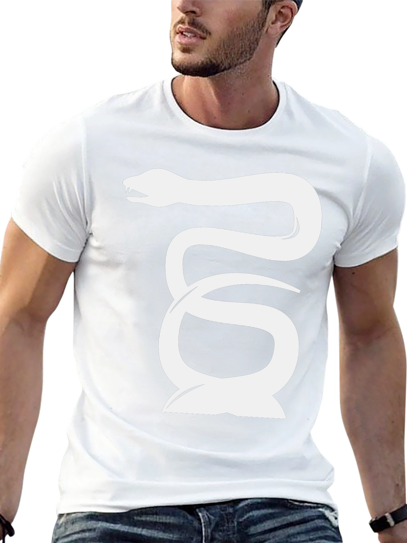 Snake Graphic Tee - Cool & Edgy Black T-Shirt