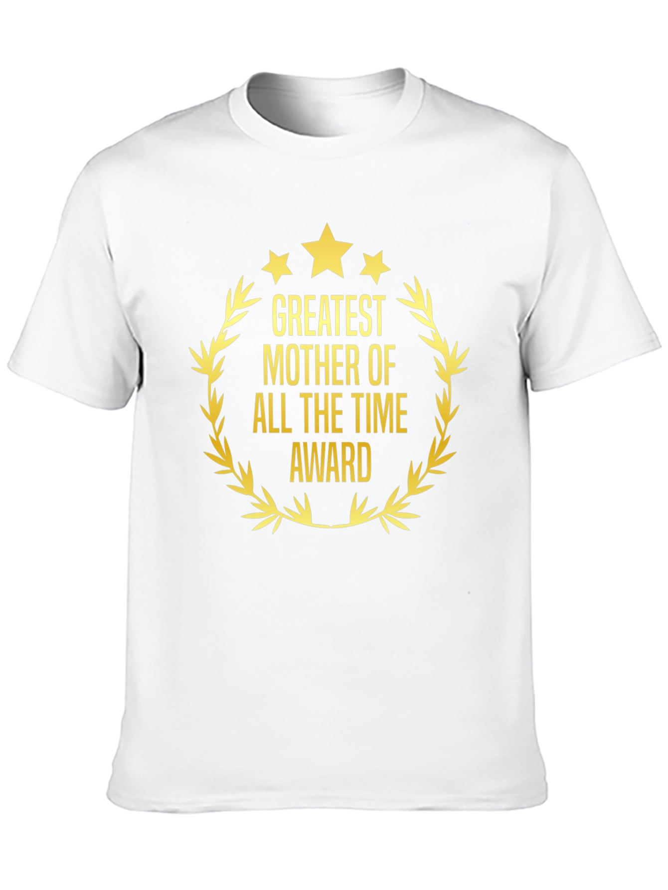 Greatest Mother Award T-Shirt - Black Cotton Tee