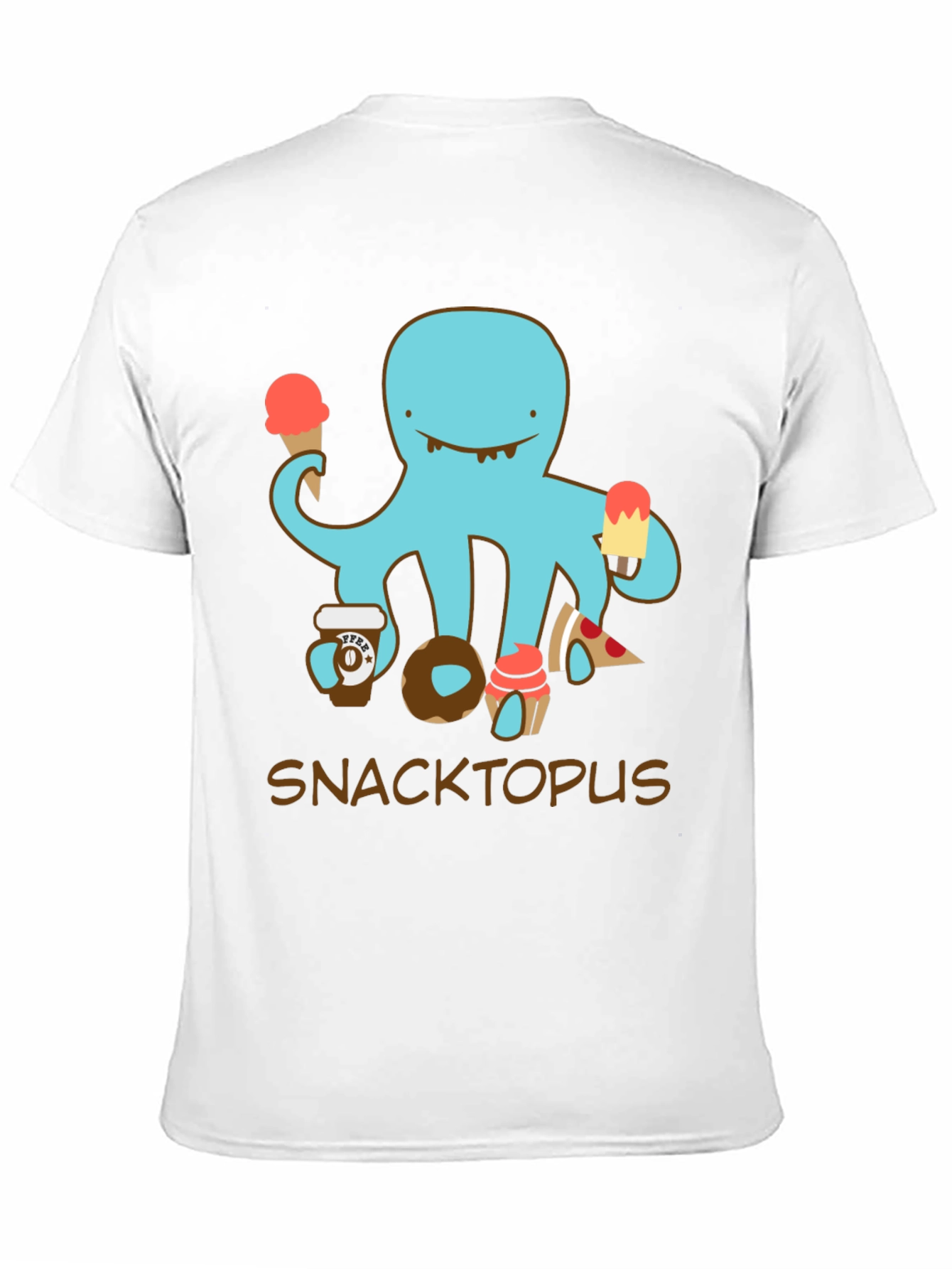 Snacktopus Graphic T-Shirt - Funny Octopus Tee