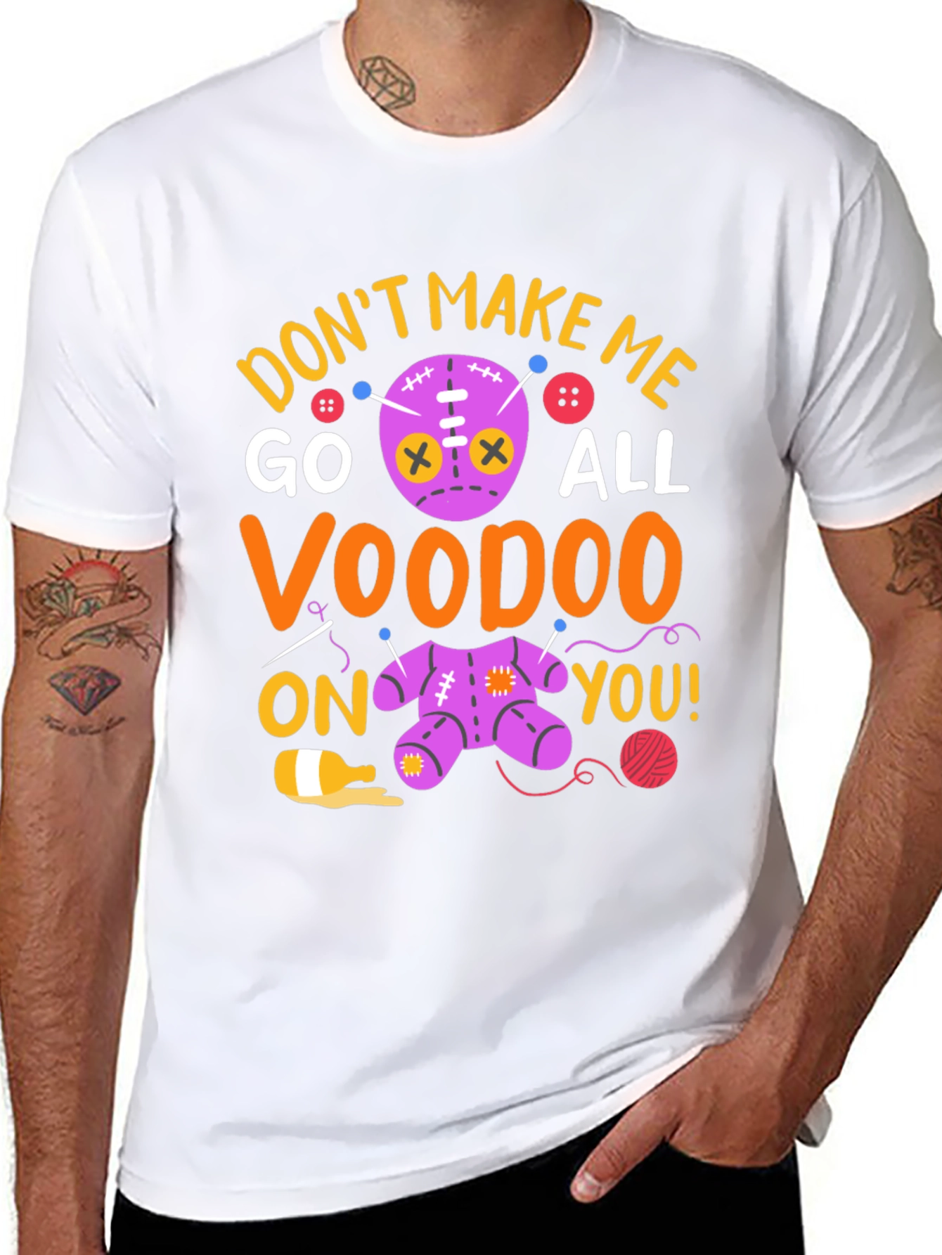 Voodoo Doll Graphic T-Shirt - Dont Make Me!