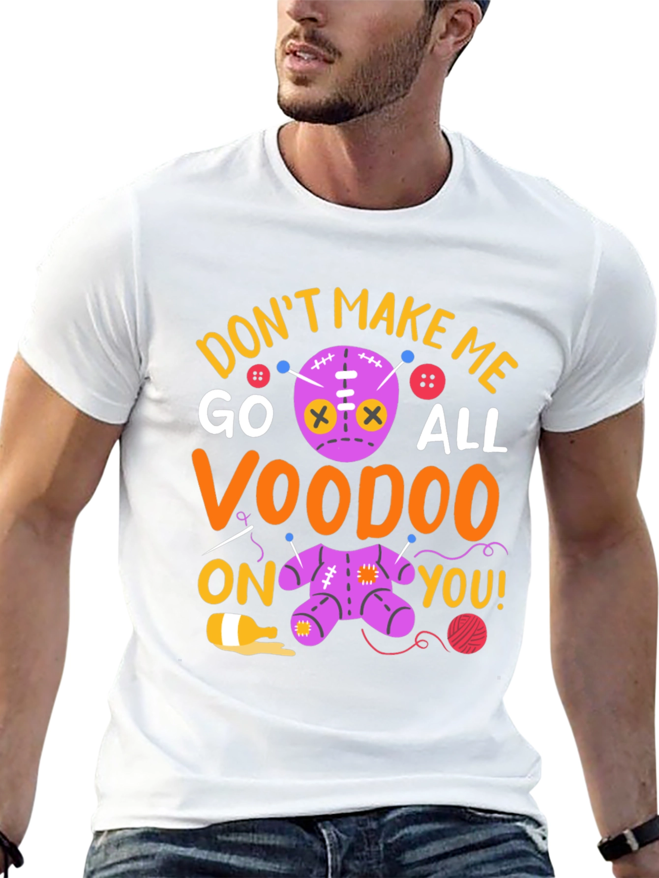 Voodoo Doll Graphic T-Shirt - Dont Make Me!