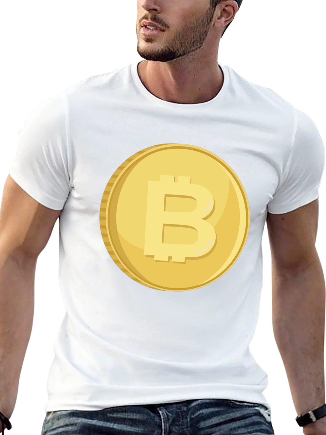 Bitcoin Cryptocurrency Black T-Shirt