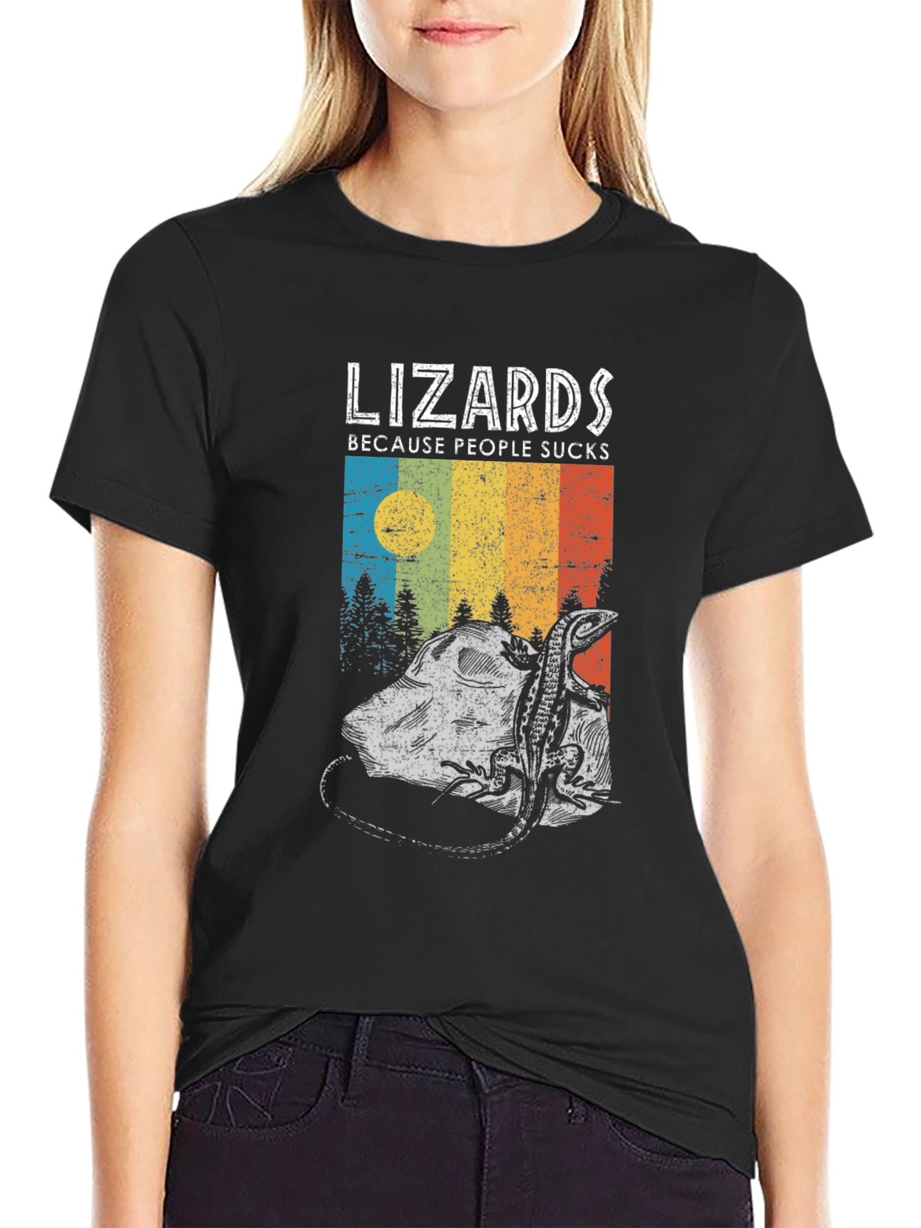 Lizards Because People Suck T-Shirt