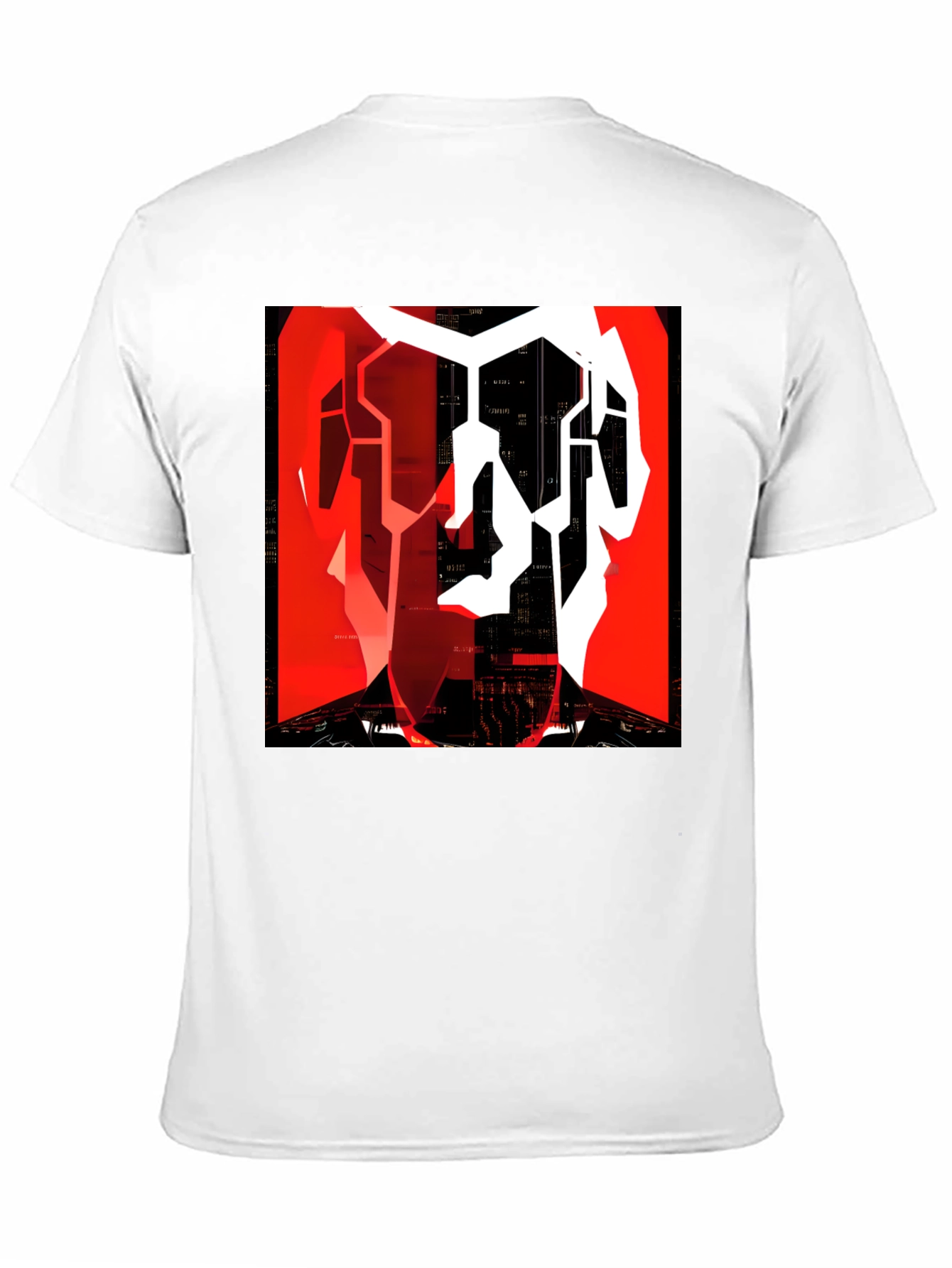 Abstract Geometric Graphic Tee - Modern Streetwear