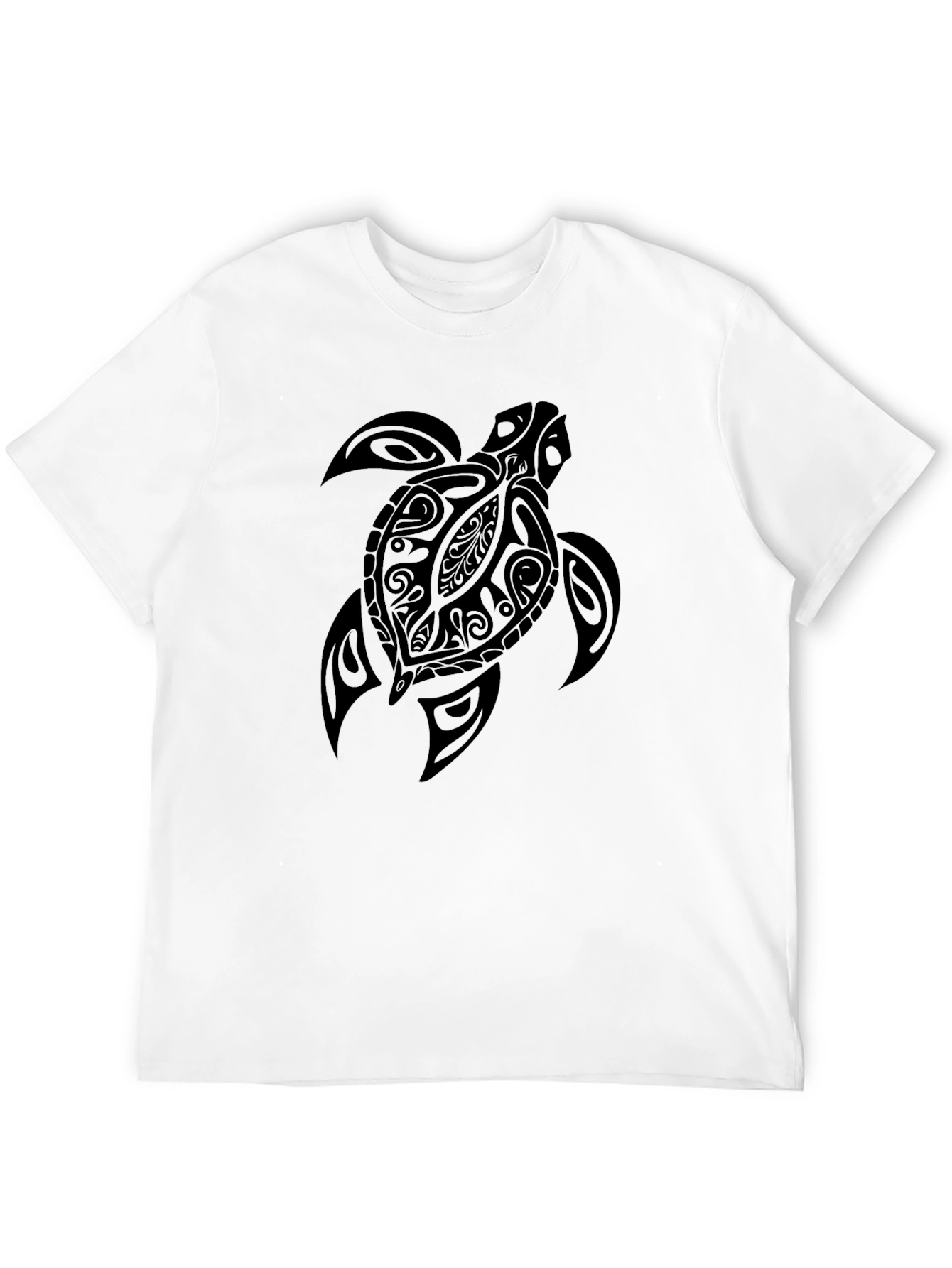 Mens Black Turtle Graphic Tee