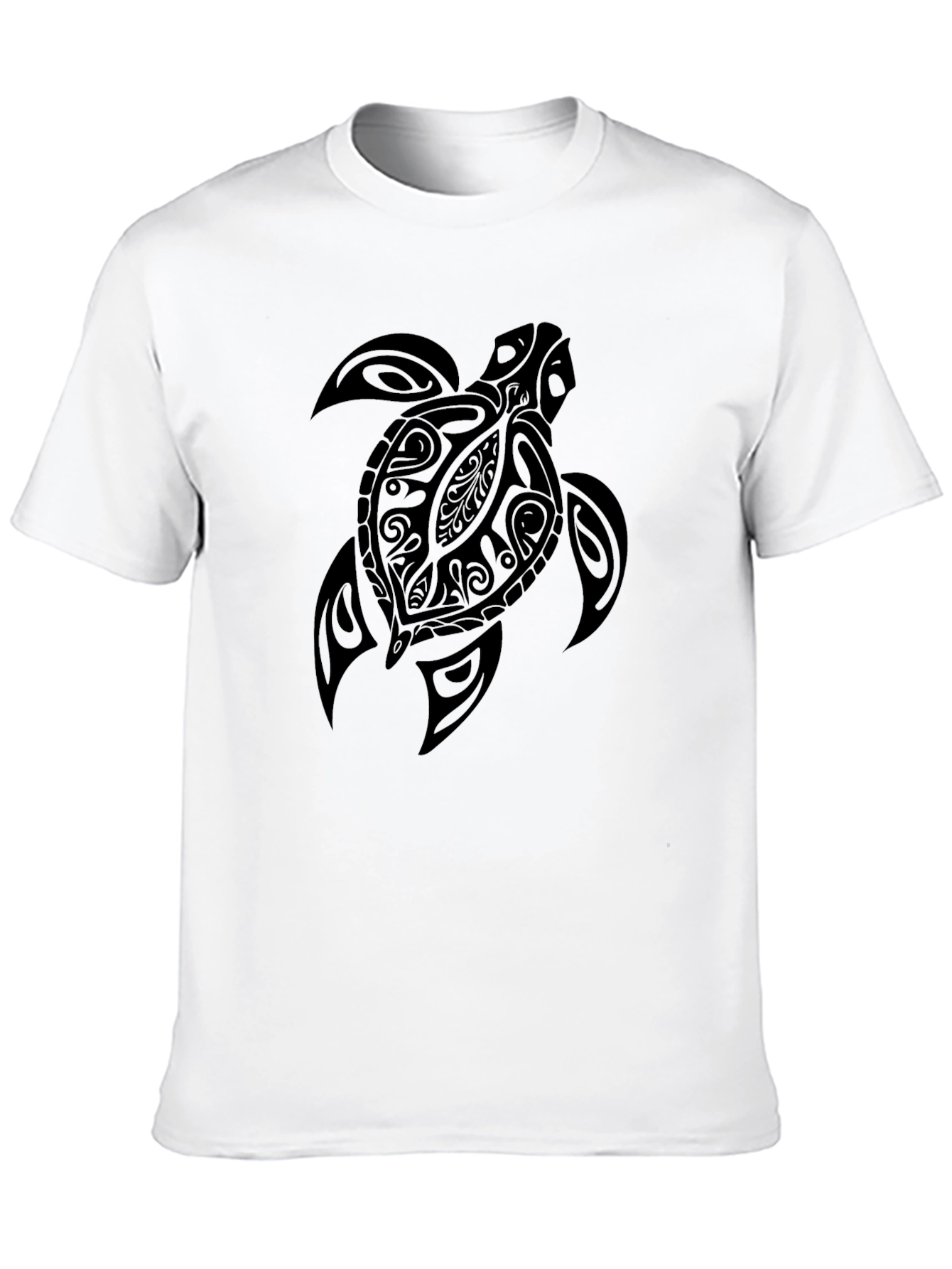 Mens Black Turtle Graphic Tee